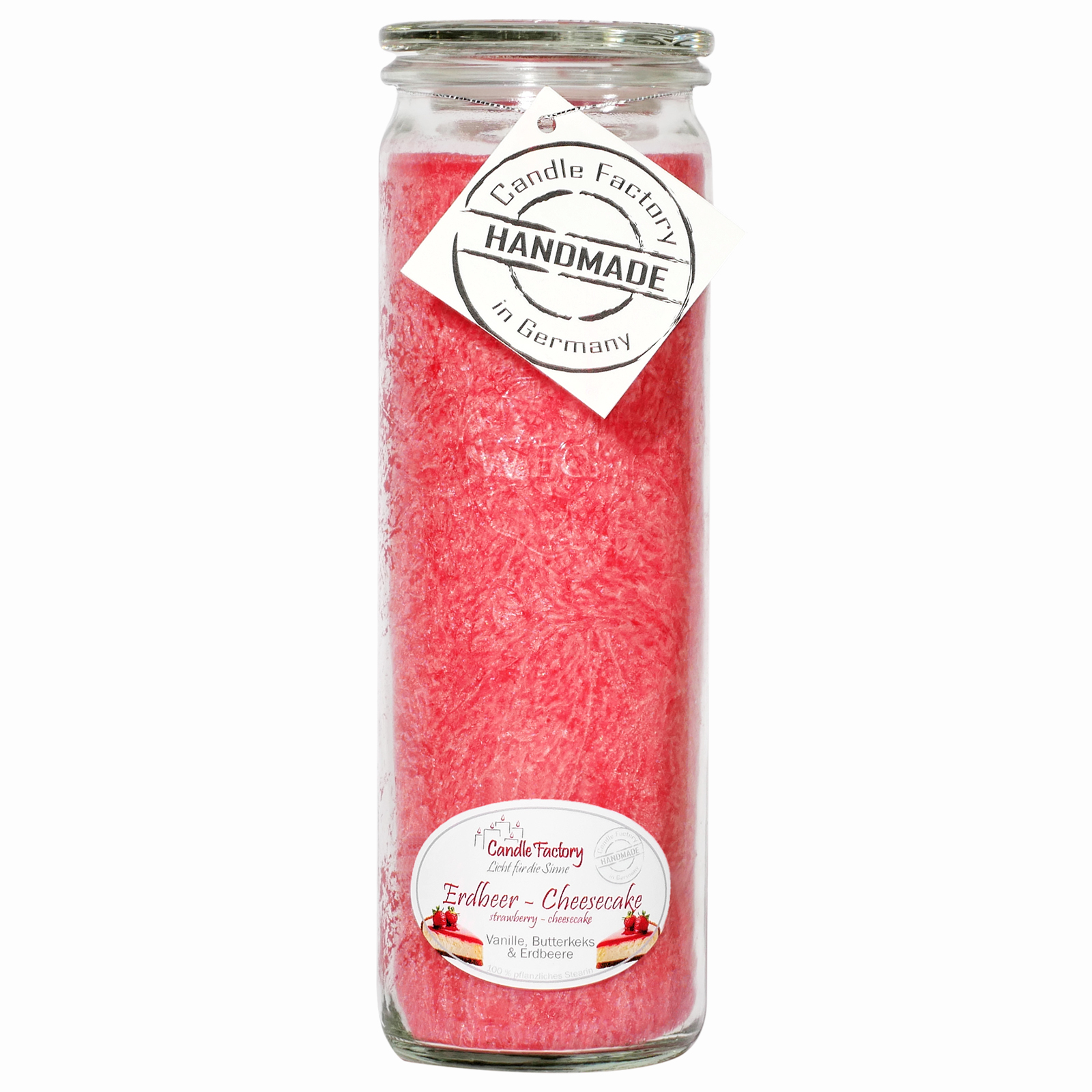Candle Factory Big Jumbo Erdbeer-Cheesecake Duftkerze Dekokerze 306174