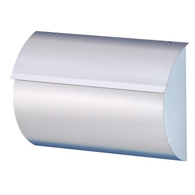 Heibi TAX Zeitungskasten Briefkasten Postfach Edelstahl geschliffen 42x10,5x25 cm