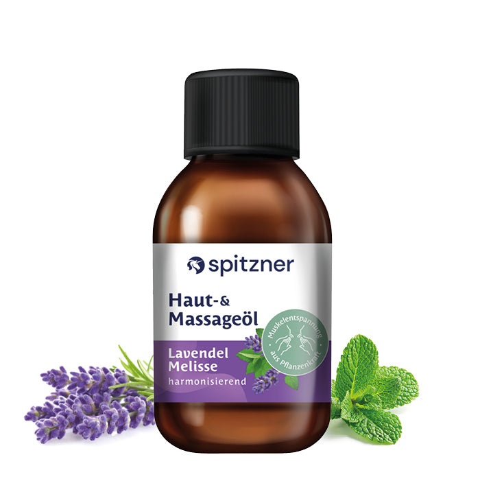 Spitzner Haut- und Massageöl Lavendel Melisse 200 ml anregendes Massage Öl