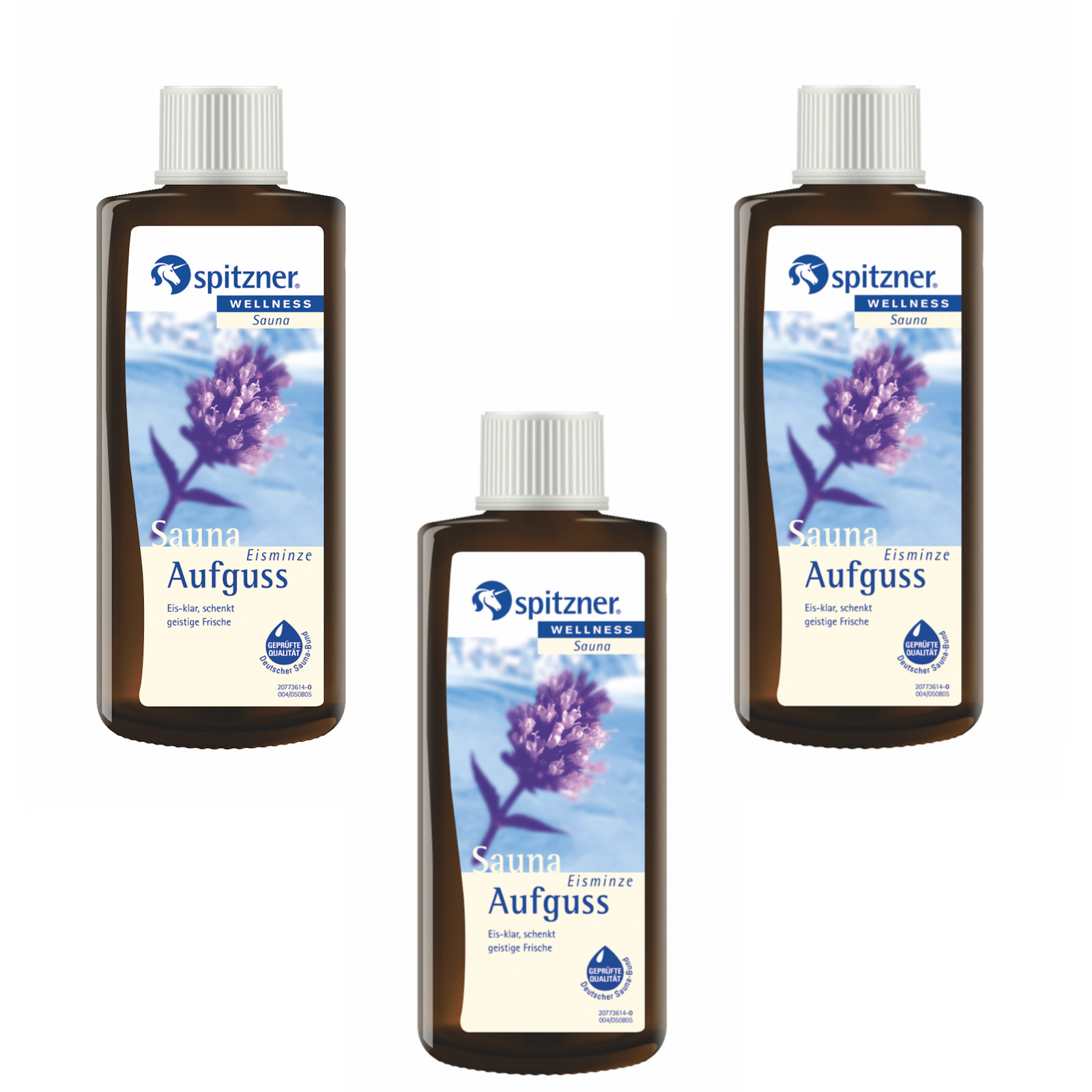 Spitzner Saunaaufguss Eisminze 190 ml 3er Vorteilspack Aufgussset