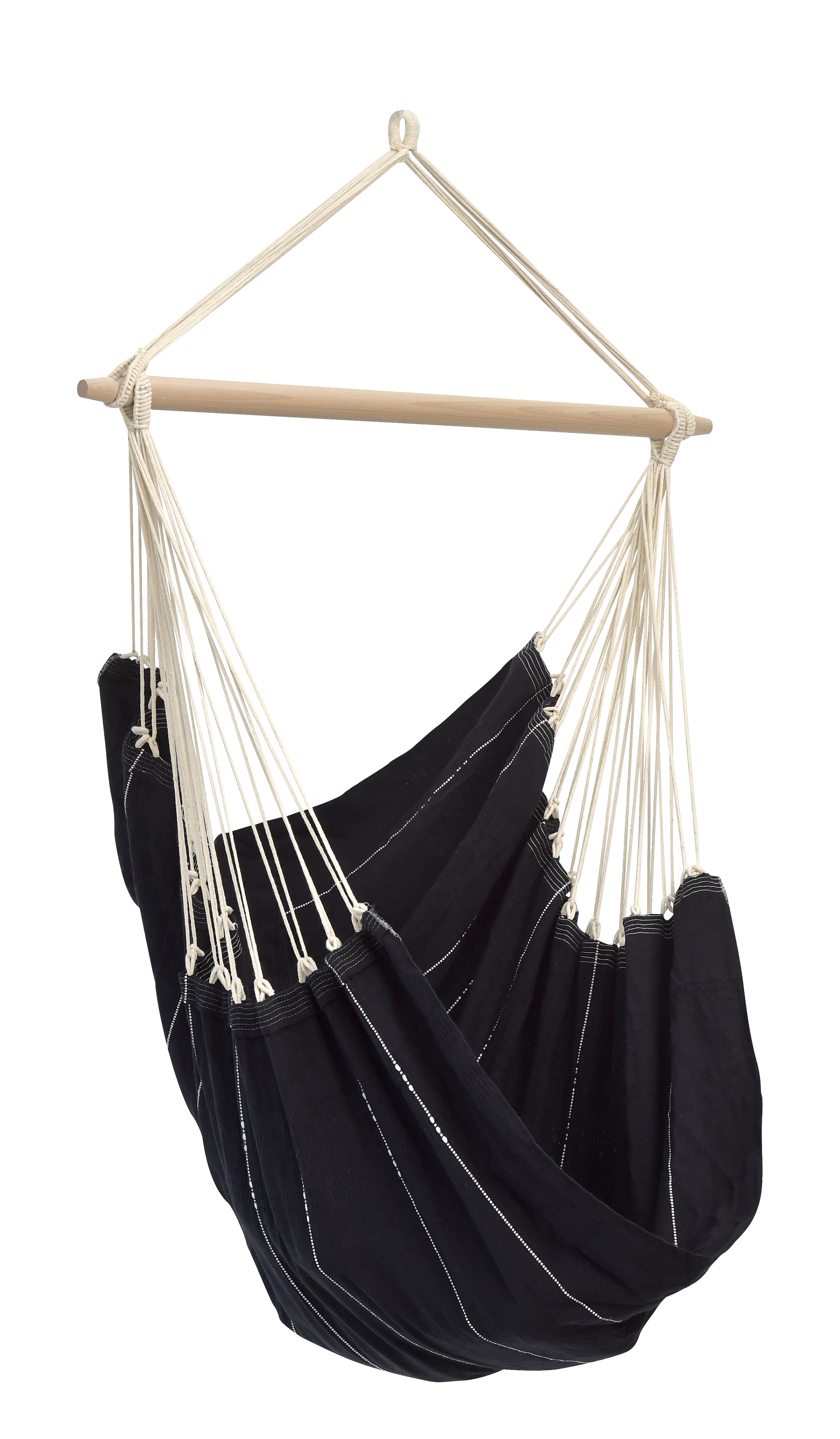 AMAZONAS XL Hängesessel Brasil Black mit Spreizstab Sitzfläche ca. 160 x 130 cm