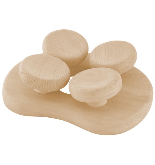 Sentiotec Ergonomische Kopfstütze Sauna Kopfstütze Ergonomisch aus Espe