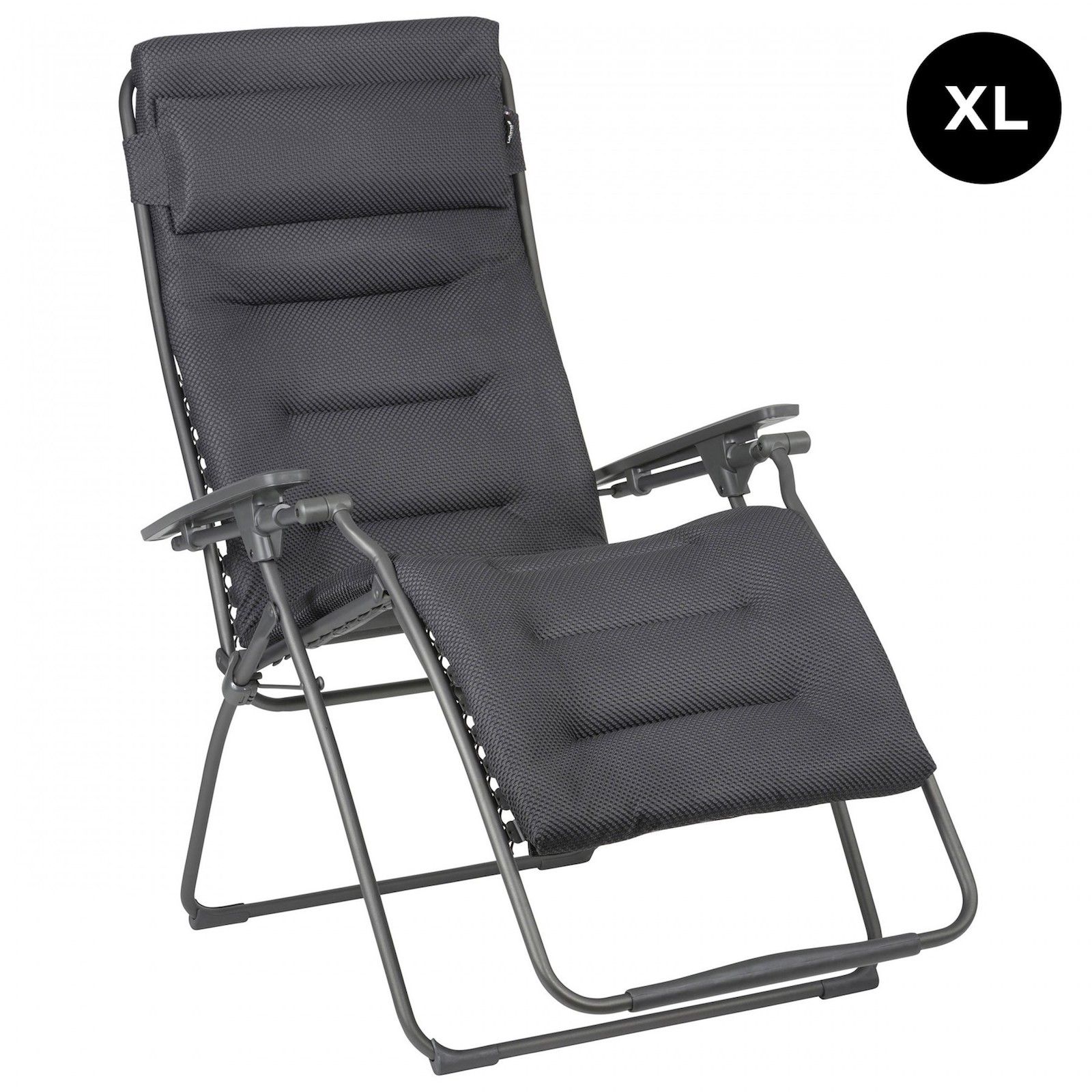 Lafuma Futura XL BeComfort® Relaxliege Sonnenliege Gartenliege Dark Grey Titane