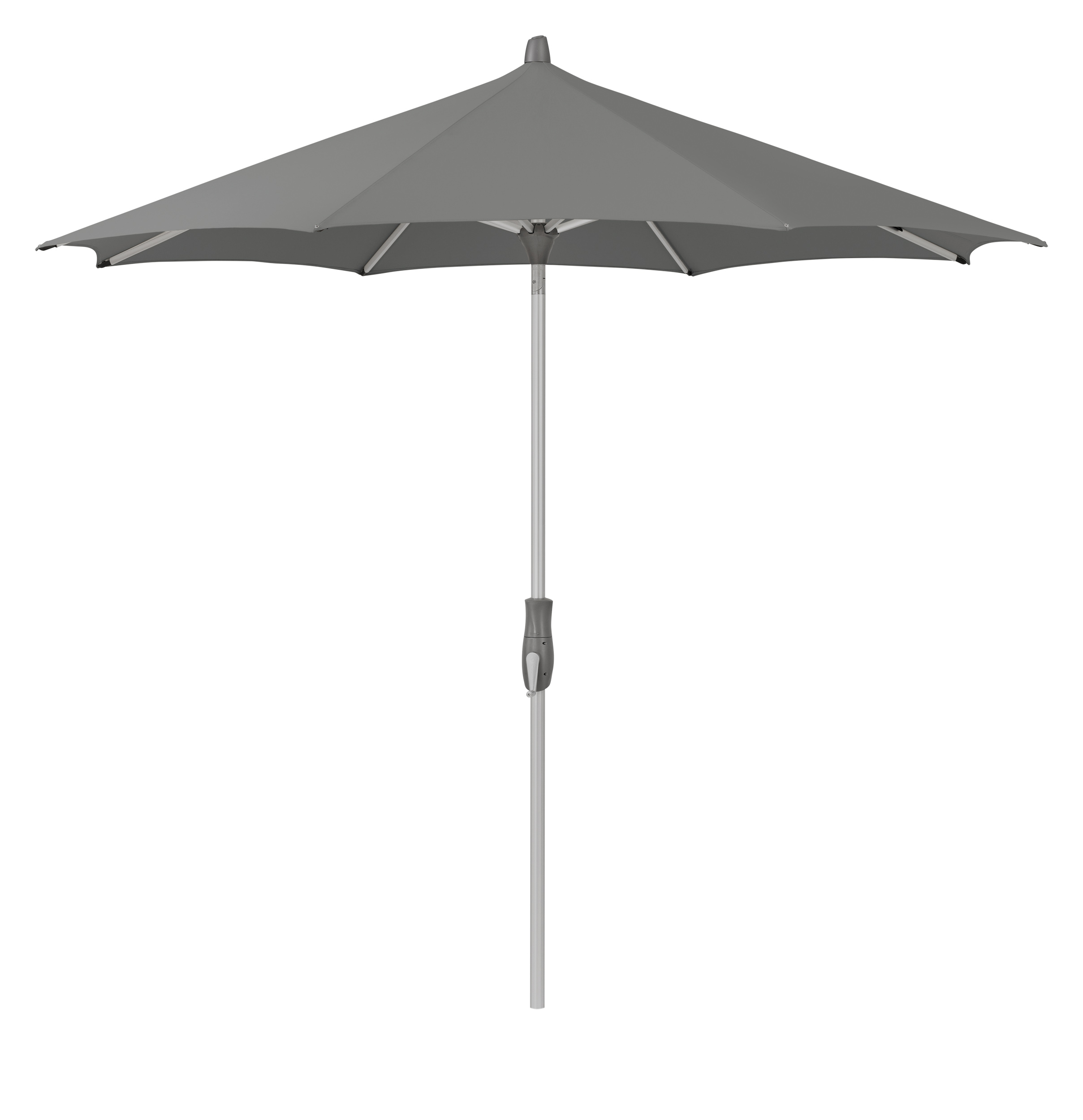 GLATZ Sonnenschirm ALU-TWIST rund ø 300 cm Stoffqualität 2 Farbe 157 Stoney Grey Mittelstock