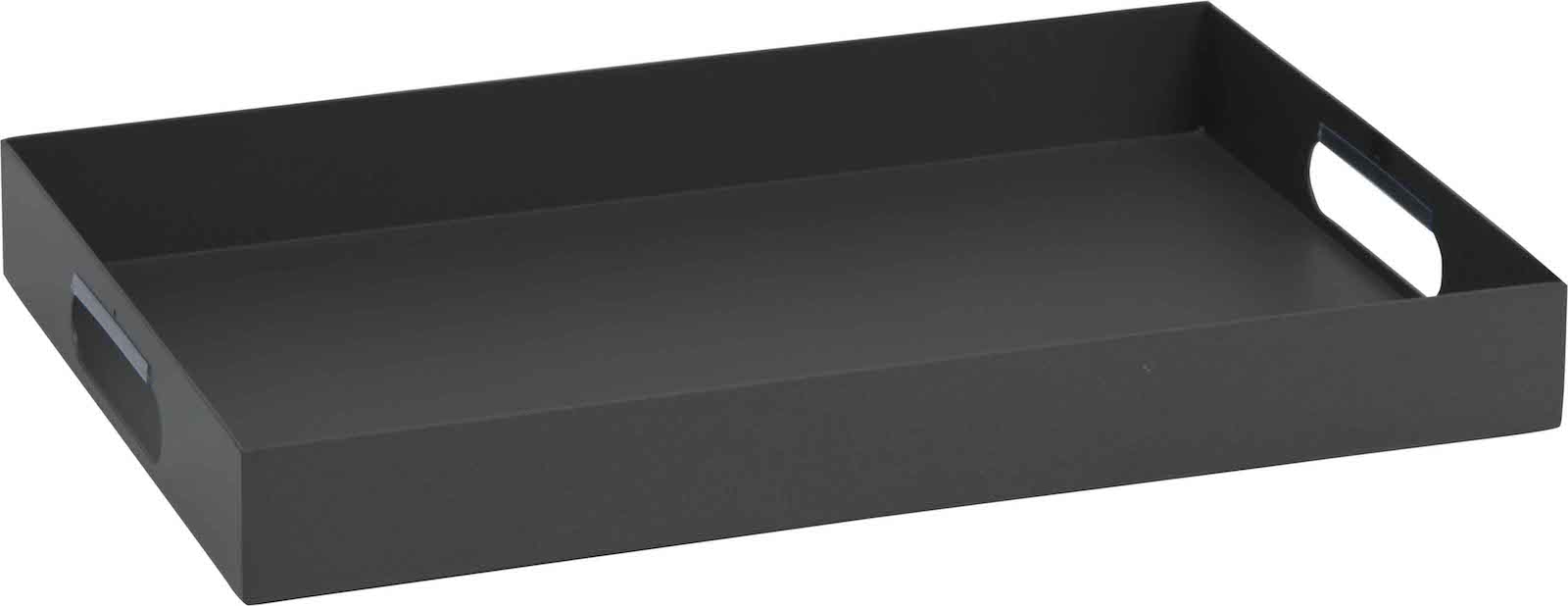 Stern Tablett Aluminium anthrazit 40x60 cm Serviertablett mit Rand
