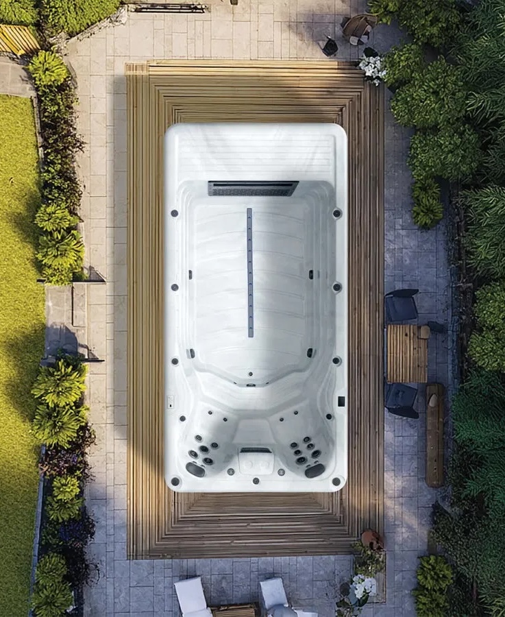 Platinum Spas Eros Pro Swim Spa 450x225x150cm Turbine inkl. Thermoabdeckung