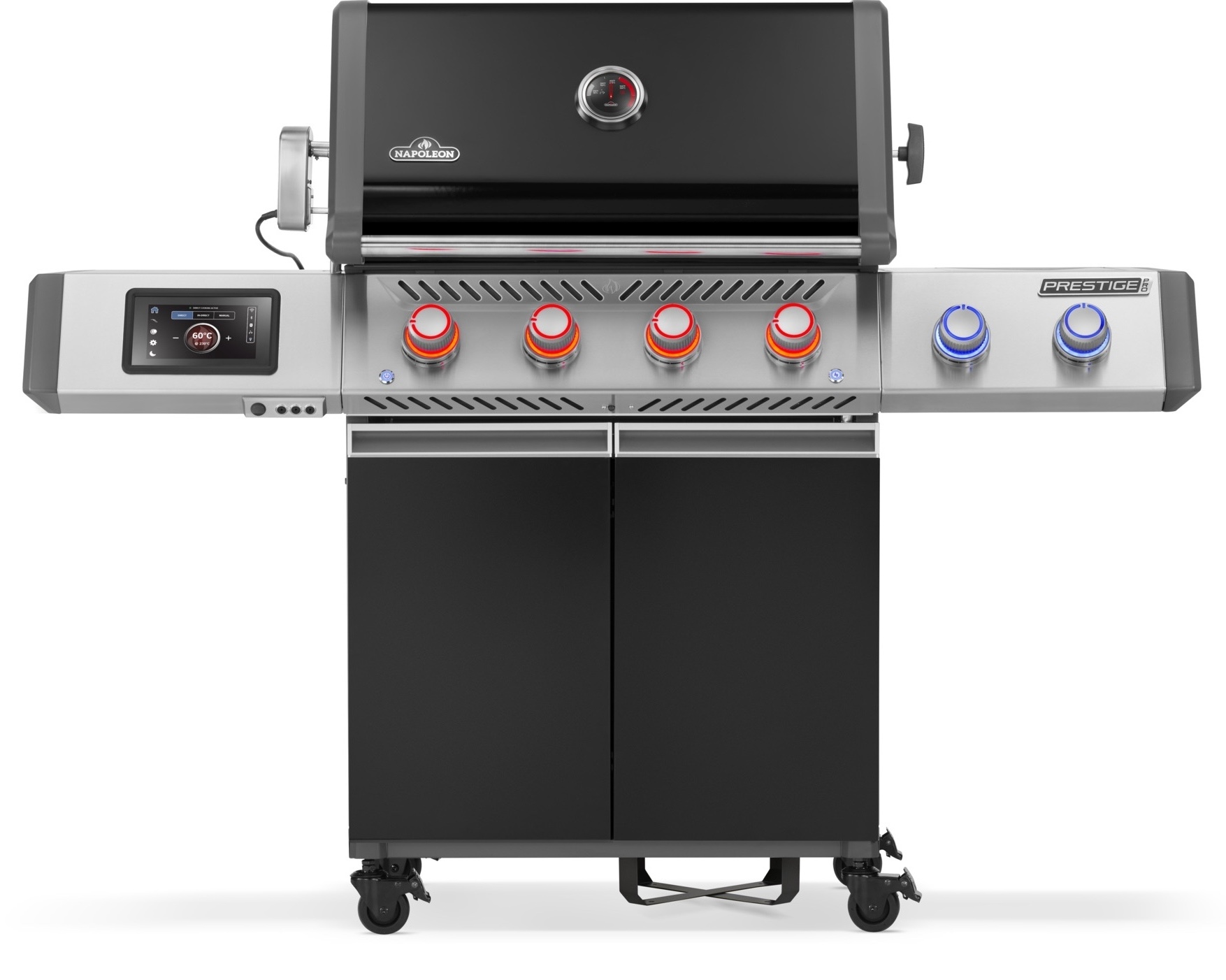 Napoleon Prestige PRO 500 Connected Schwarz Gasgrill inkl. Drehspieß-Set PRO500VXRSIBPK-DE