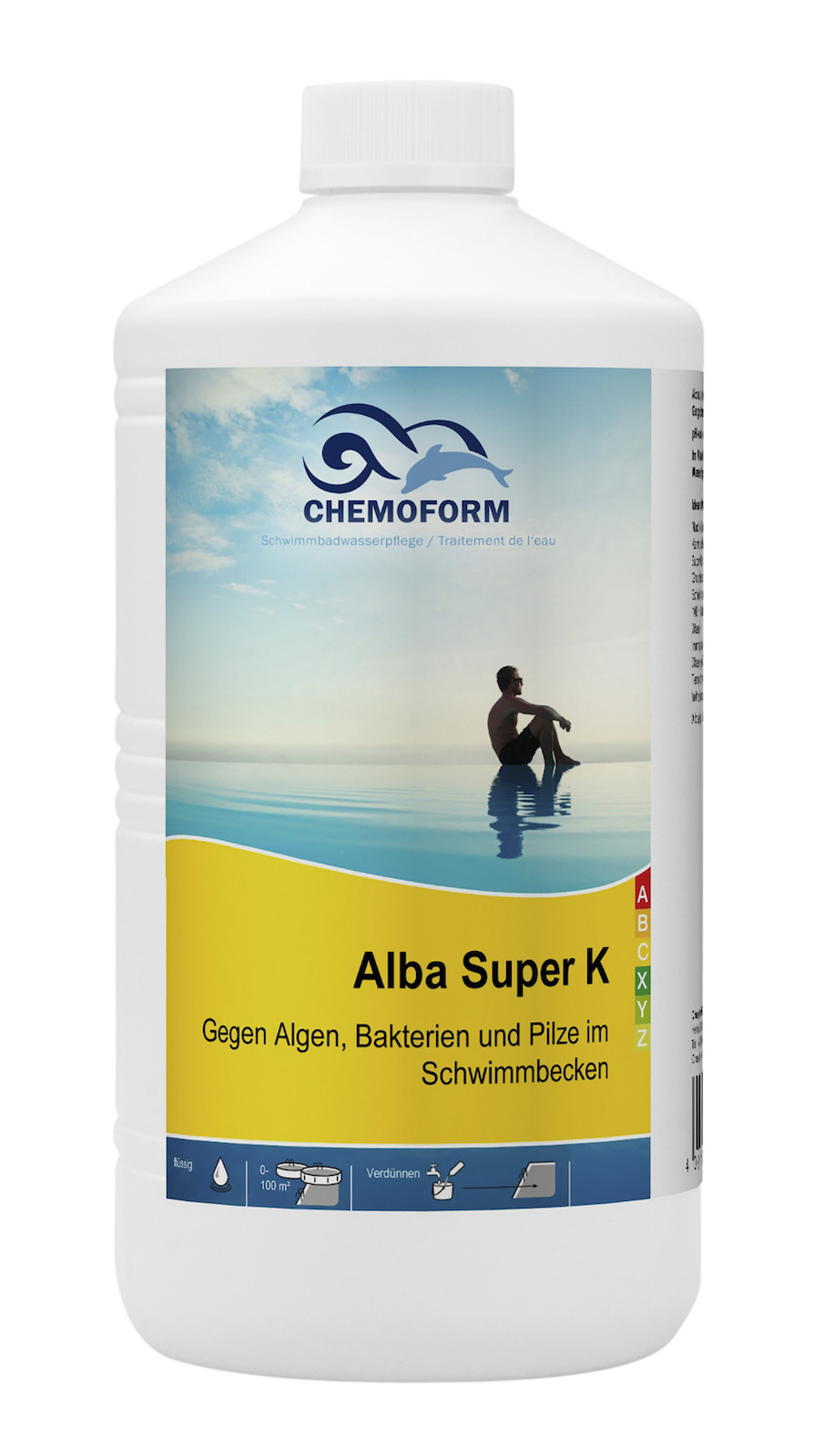 Chemoform Alba Super K 1 l Algenex gegen Algen Bakterien und Pilze für Pools und Whirlpools