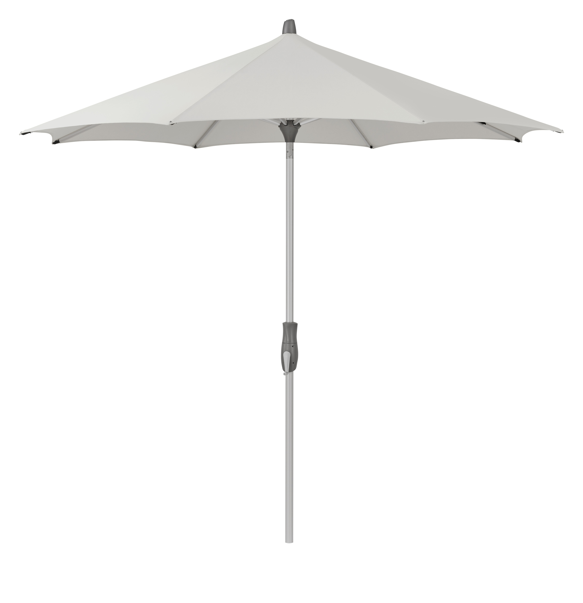 GLATZ Sonnenschirm ALU-TWIST rund ø 300 cm Stoffqualität 2 Farbe 156 Pale Grey Mittelstock