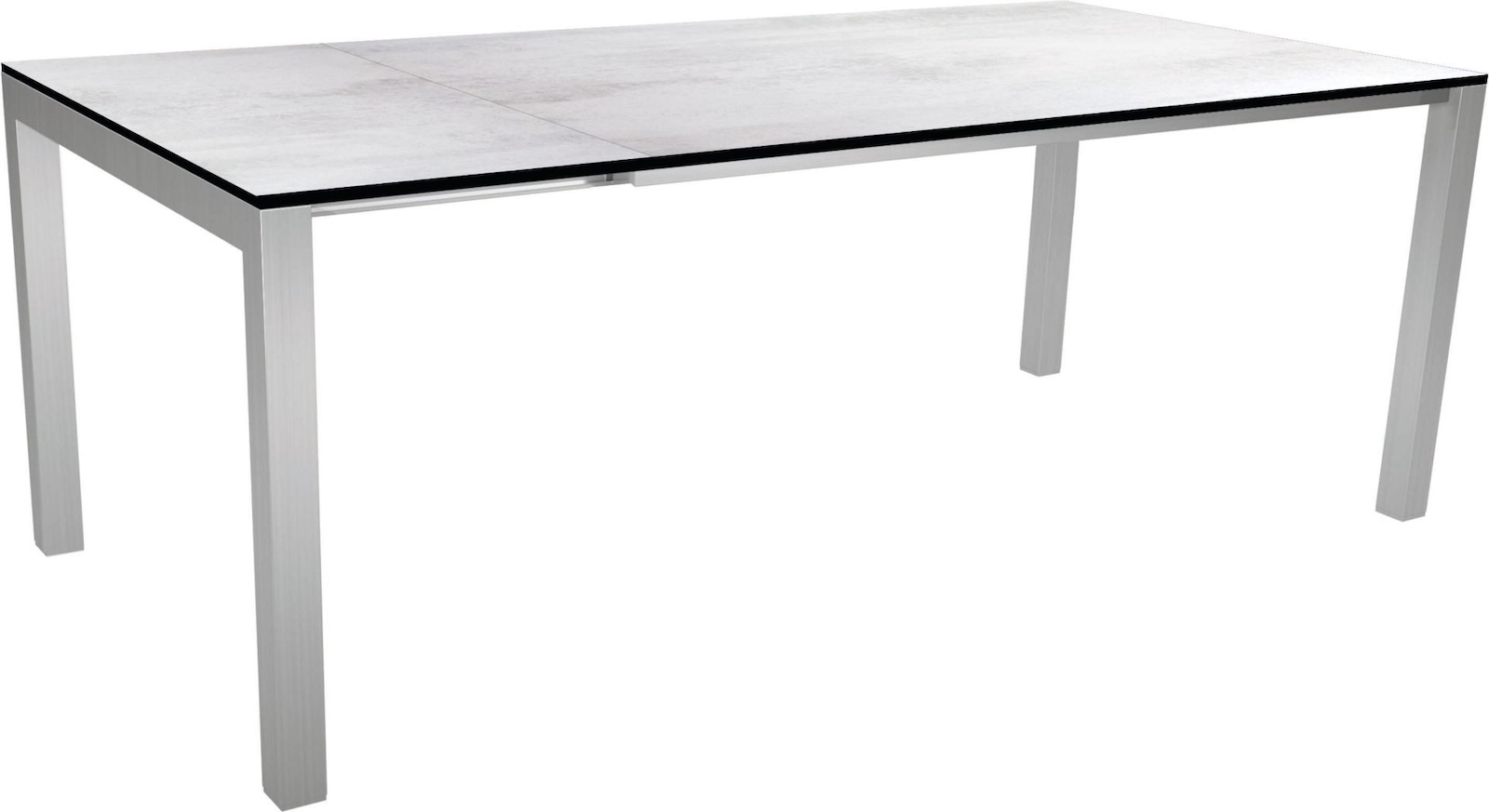 Stern Classic Ausziehtisch Gartentisch Dining-Tisch Edelstahl 160/210x90 cm