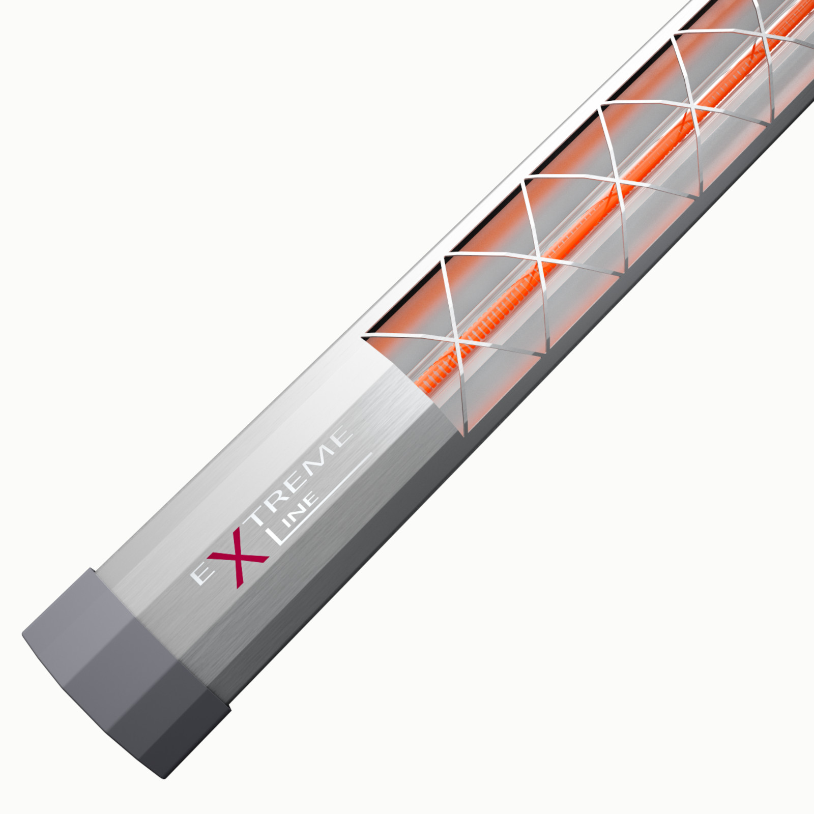 ExtremeLine HeatFlare carbon Edelstahl Infrarotstrahler 1600 W mit ExRemote 2.0