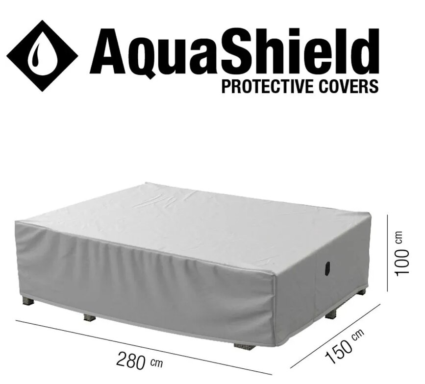 Siena Garden AquaShield Sitzgruppenhülle - 280x150x100cm - Polyester, hellgrau (M03702)
