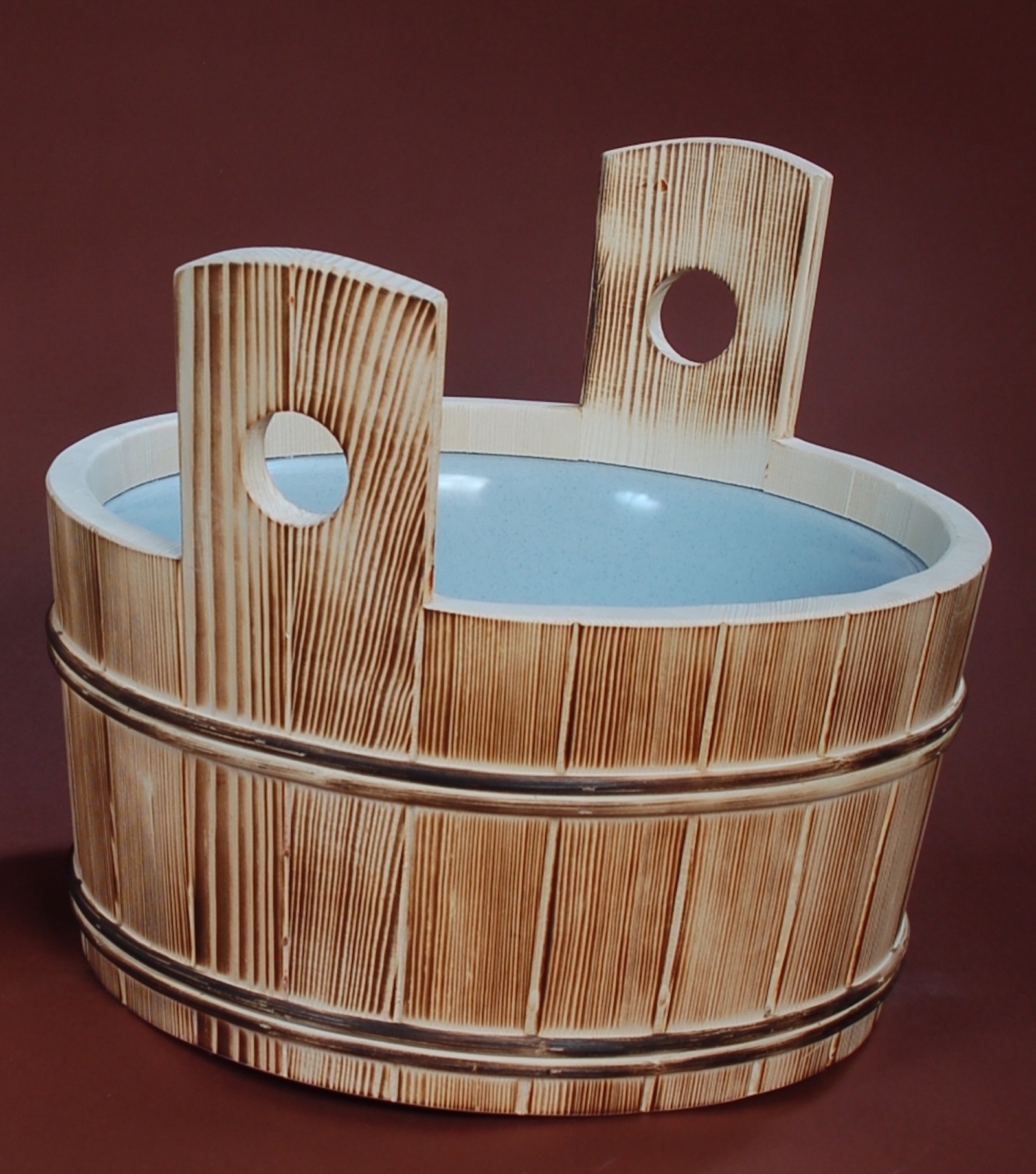 Achleitner Sauna Fußbecken Wärmebecken aus Fichtenholz 14 l Inhalt 647