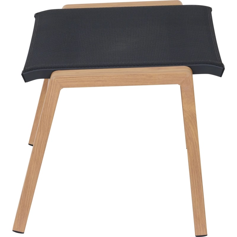 Siena Garden Catania Dining Hocker – Aluminium, teaklook & Ranotex in grau (T88500)