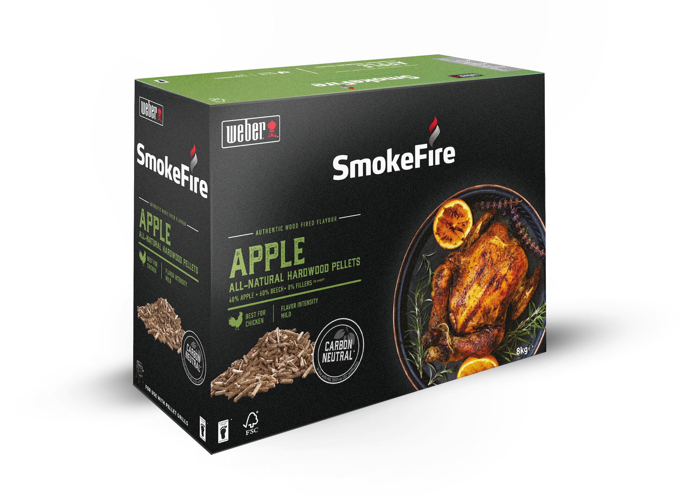 Weber SmokeFire Holzpellets Apfelholz 8 kg