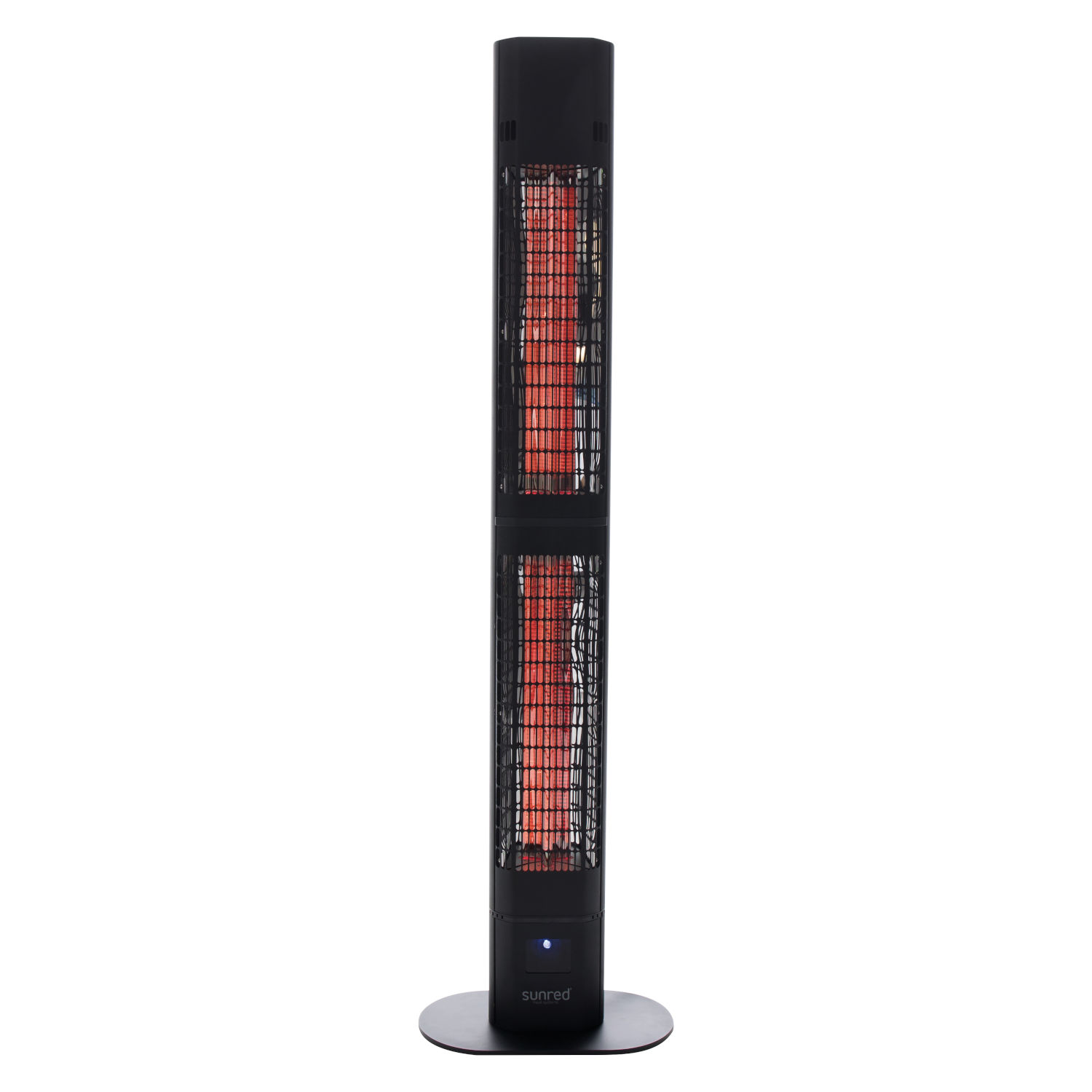 SUNRED® Stand-Infrarot-Heizstrahler Dark Valencia Lounge 3000 Watt schwarz