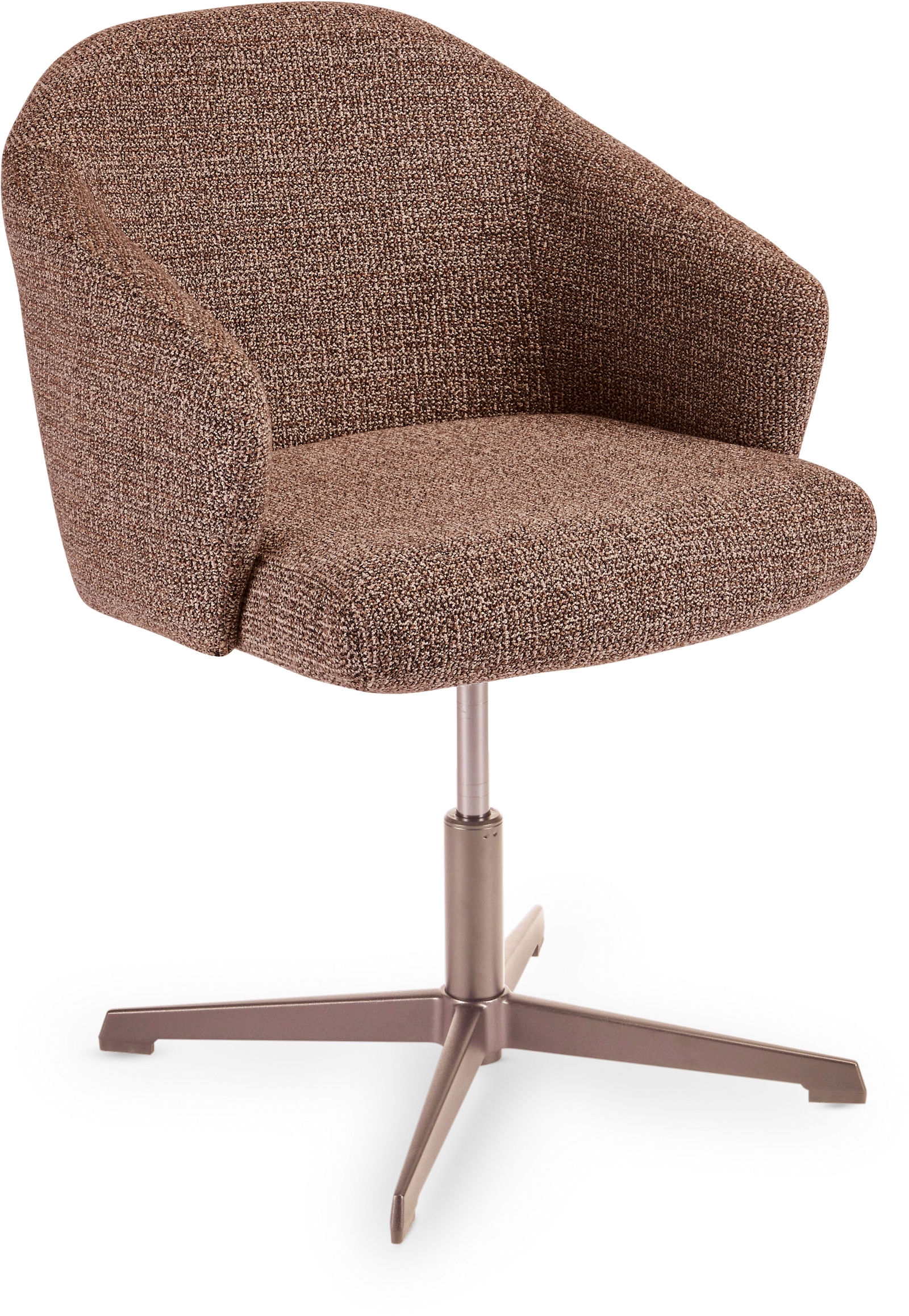 Ära by Stern Drehsessel Til Aluminium sand matt Bezug Polyacryl/Polyester Mélange rosé