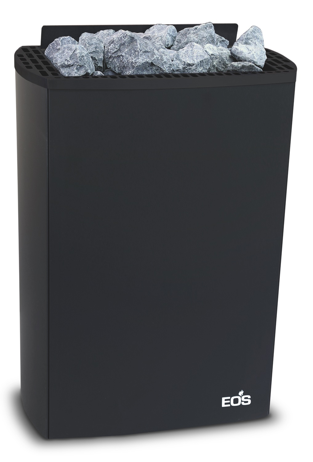 Eos Moment W 9 kW finnischer Saunaofen Elektrischer Sauna-Wandofen Schwarz