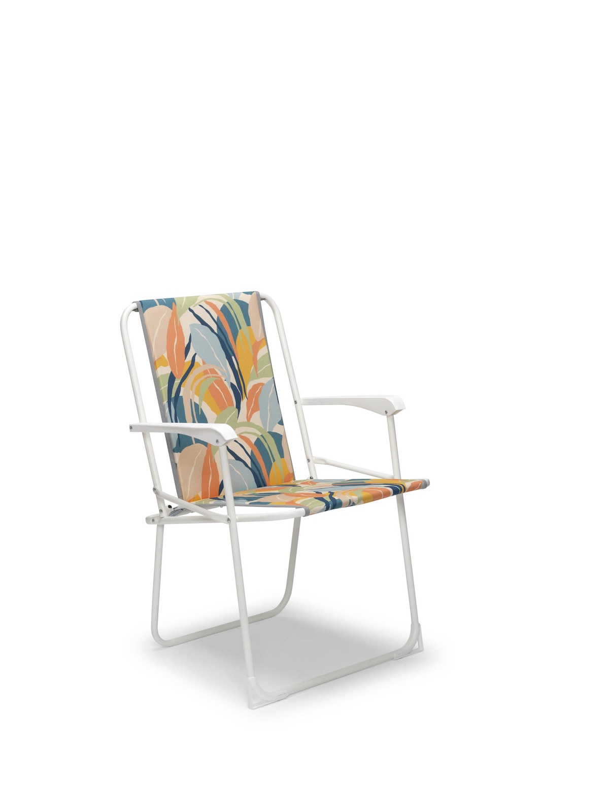 Best Chiemsee Klappstuhl Gartenstuhl Camping-Stuhl 56x53x78 cm weiß/tropisch