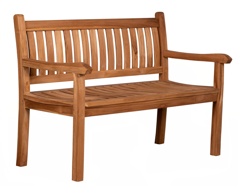 deVries Gartenbank "LORENCE" aus Teakholz ergonomische Rückenlehne 160x54x94 cm