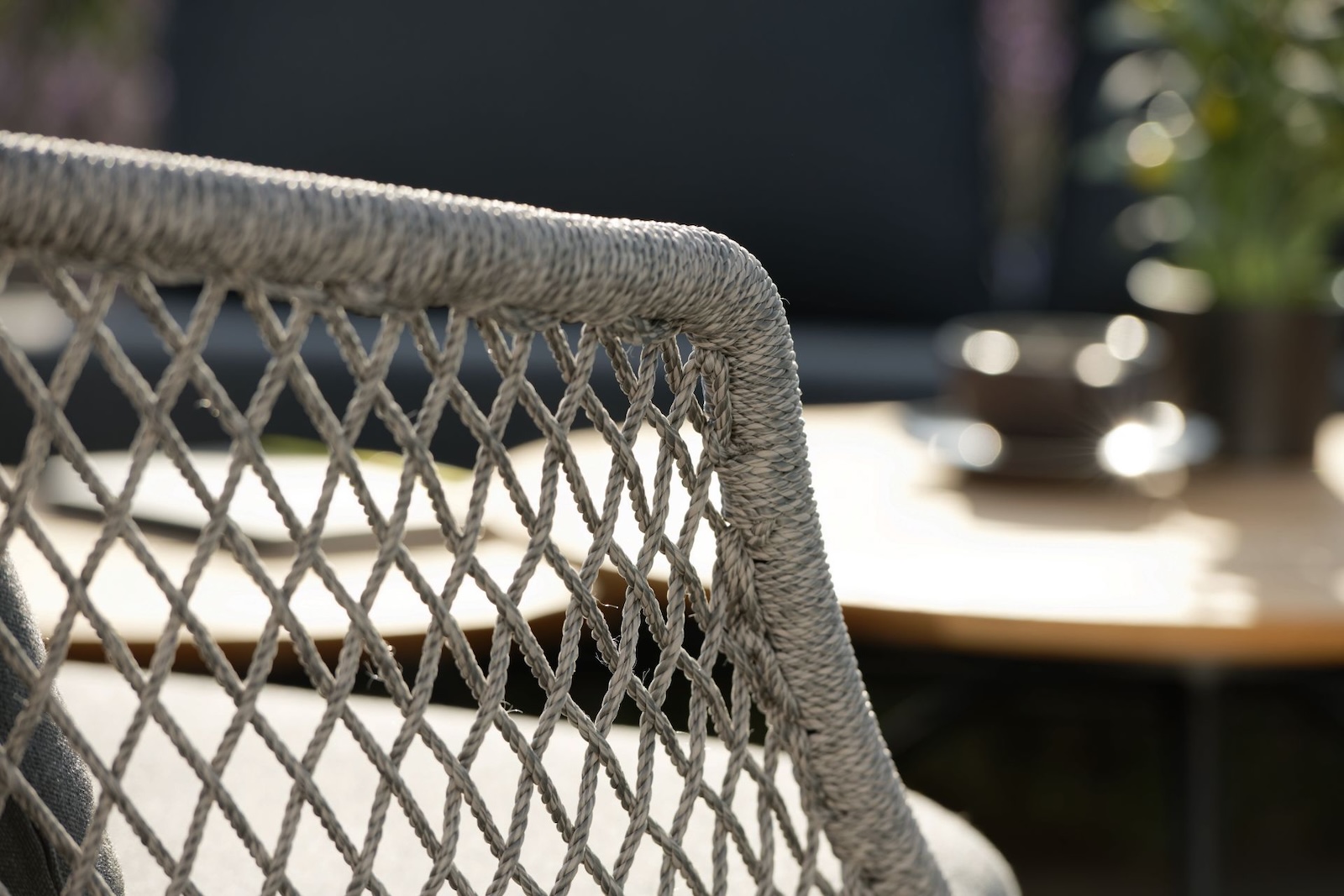 Stern Odea Lounge-Sessel Lounge-Stuhl Gartensessel Gartenstuhl cream/schwarz
