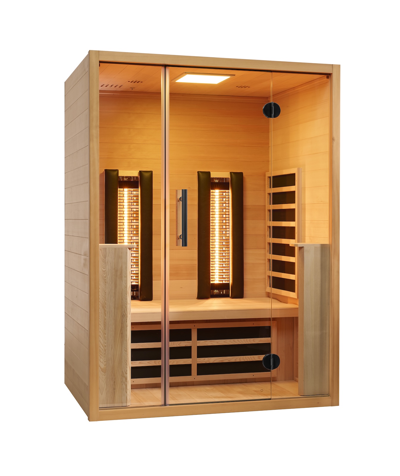 VITALhome Moonlight 140 Infrarotkabine mit 2 ABC Infrarotstrahler inkl. Frontstrahler-Set