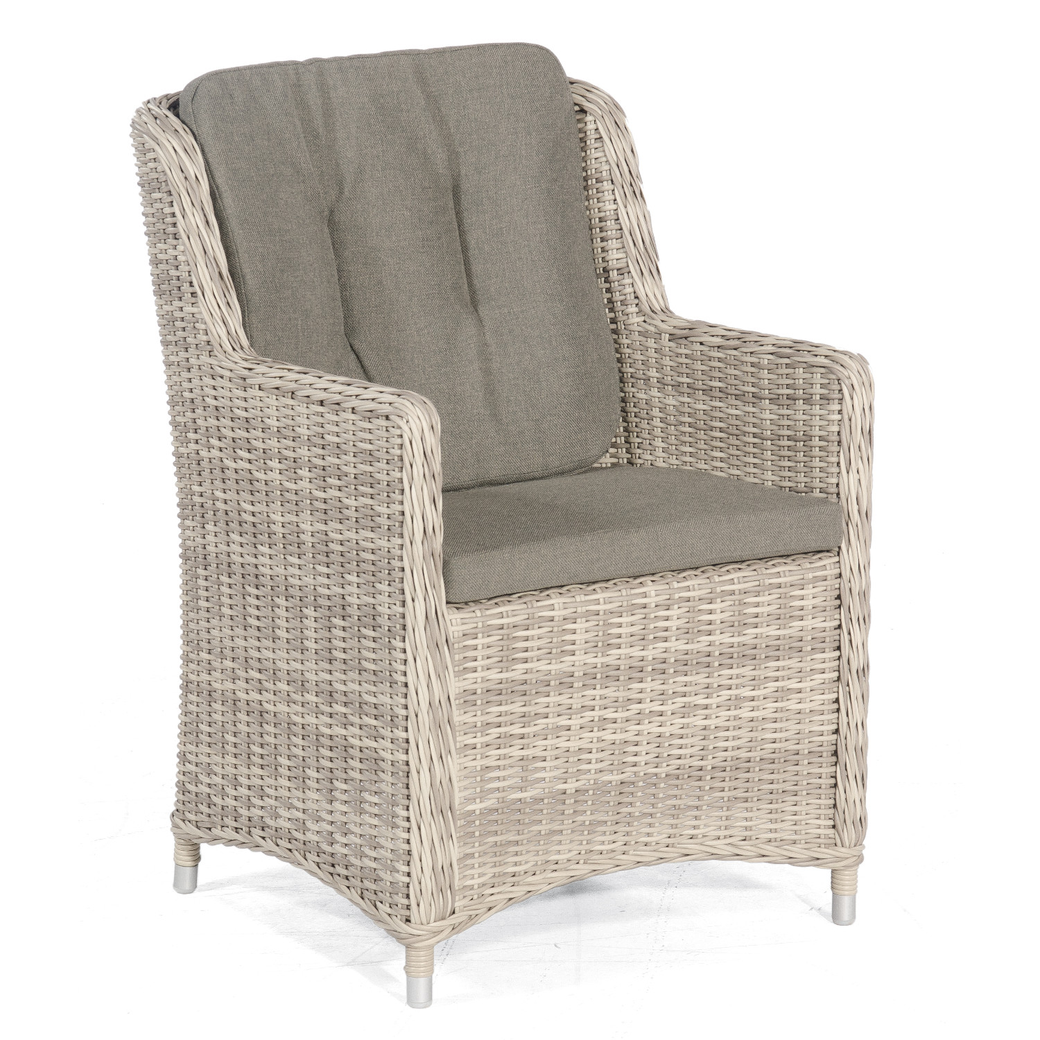 Sonnenpartner Avatar Garten-Sessel Gartenstuhl Alu mit Polyrattan white-coral