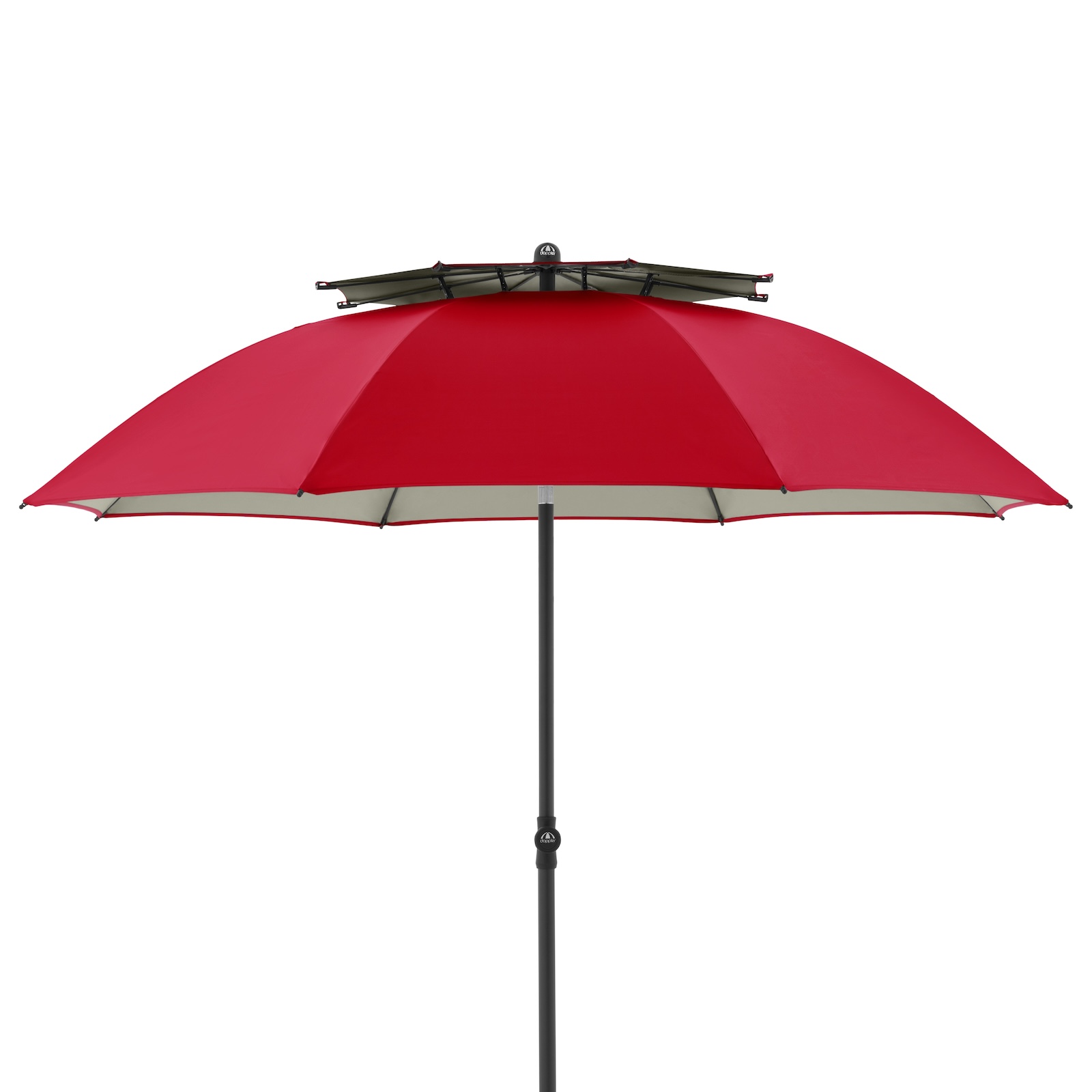 Doppler Windprofi 200 Manual ø 200 cm rund Sonnenschirm 3 Farben Strandschirm Balkonschirm