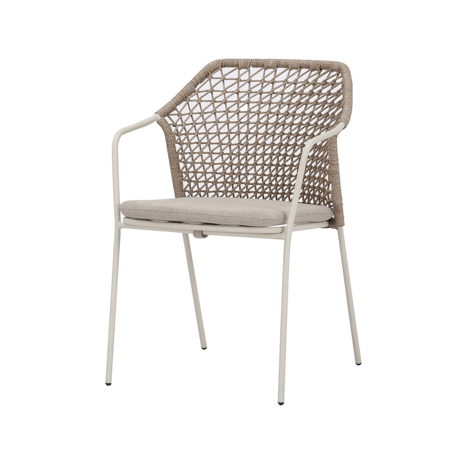 Best Burano Outdoor Dinning Stuhl Gartenstuhl Sand Rope 58,5 x 60 x 83,5 cm