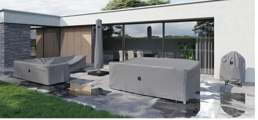 Siena Garden AquaShield Sitzgruppenhülle - 280x150x100cm - Polyester, hellgrau (M03702)