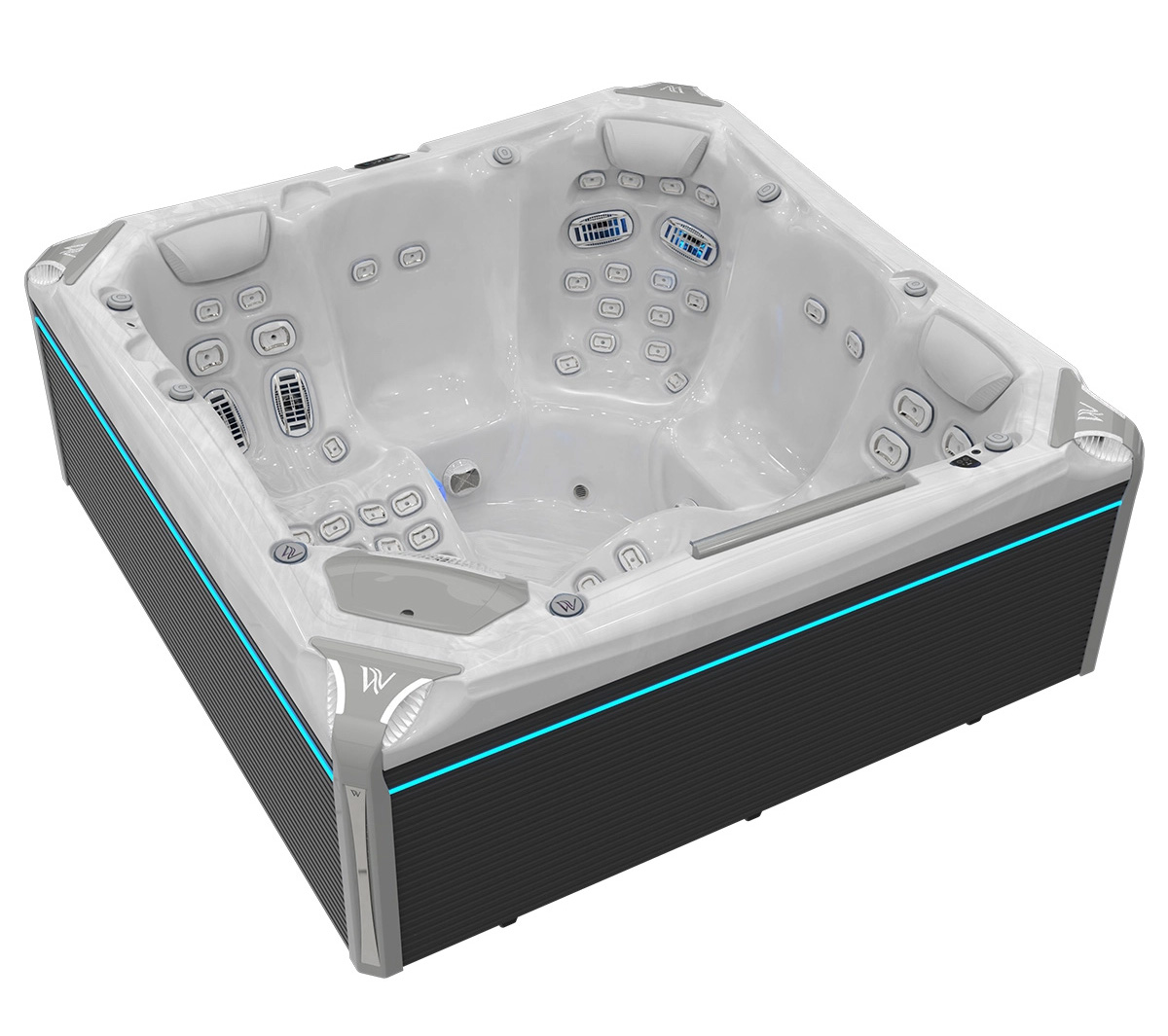 Wellis Everest Life Premium Whirlpool Außenwhirlpool 236x236x95cm für 5 Personen inkl. Thermocover