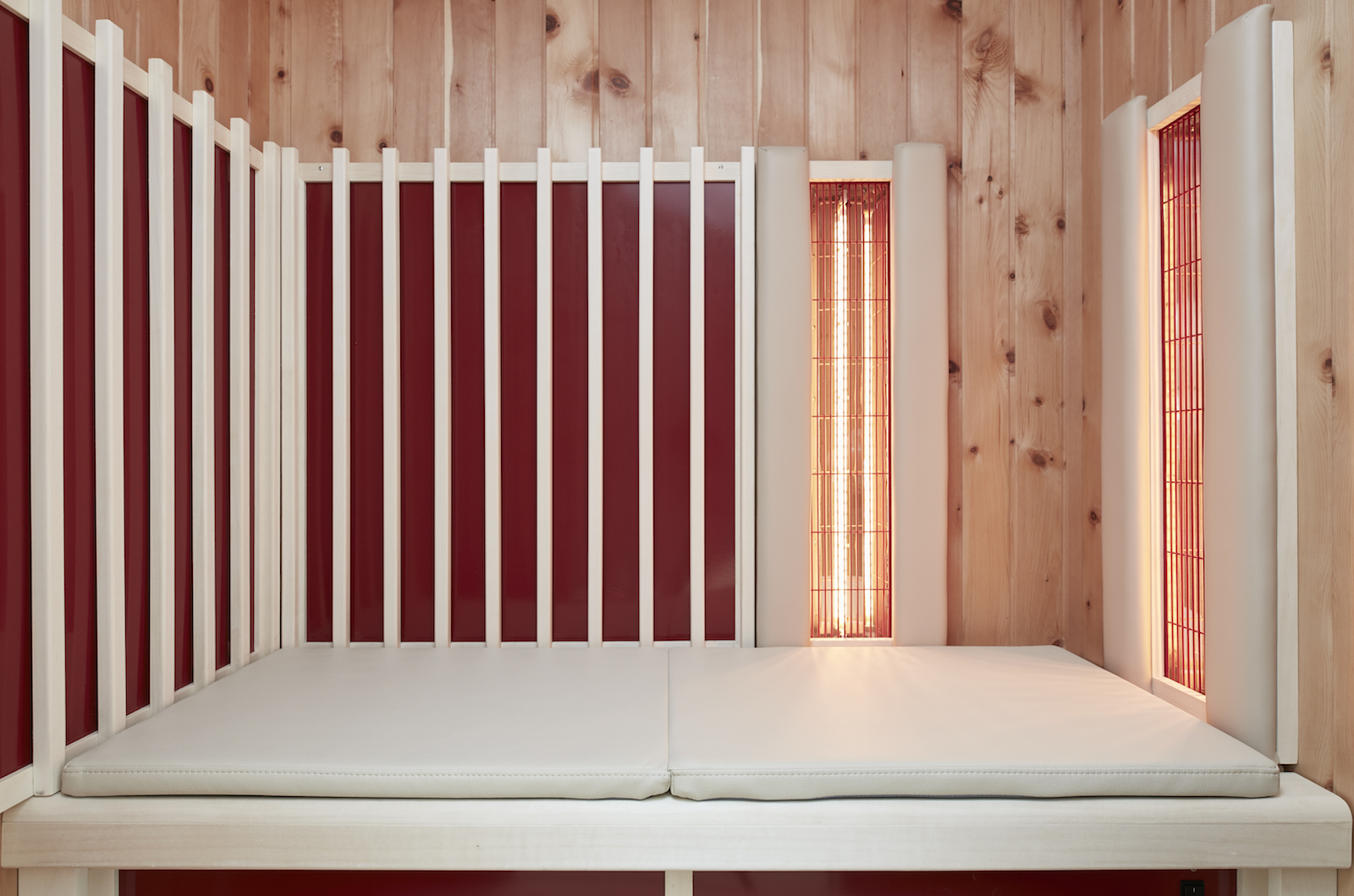 Infraworld Bankauflage für Infrarotkabine aus antibakteriellem Kunstleder 123x46x3cm