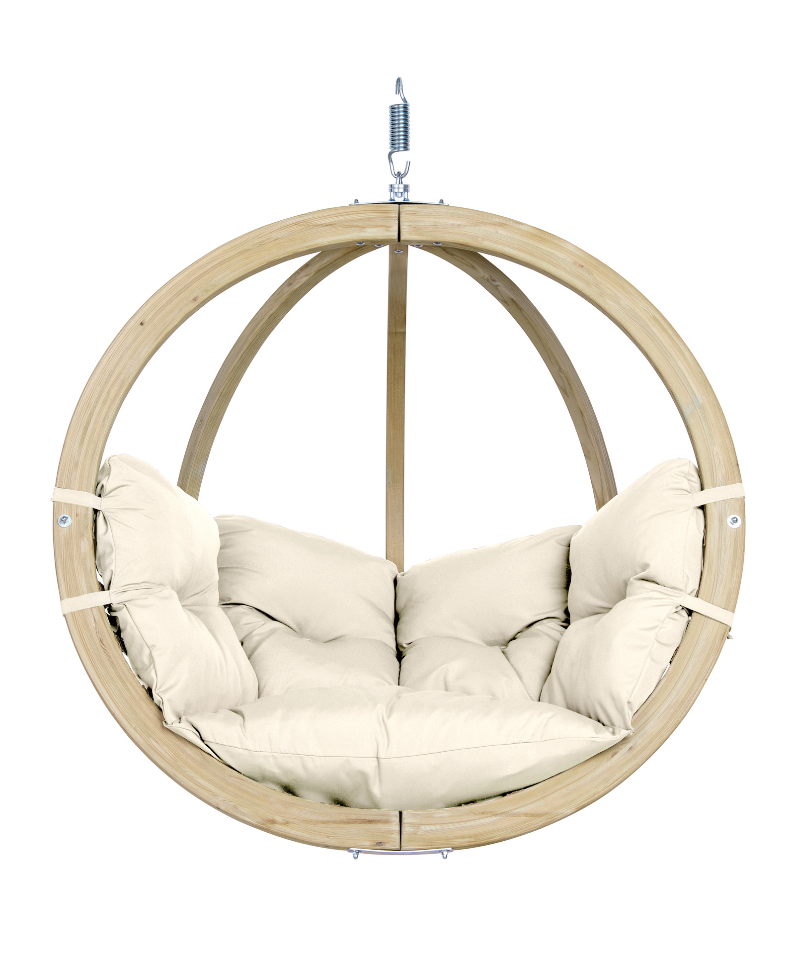 AMAZONAS Hängesessel Globo Chair Natura inkl. Sitzkissen und Spiralfeder