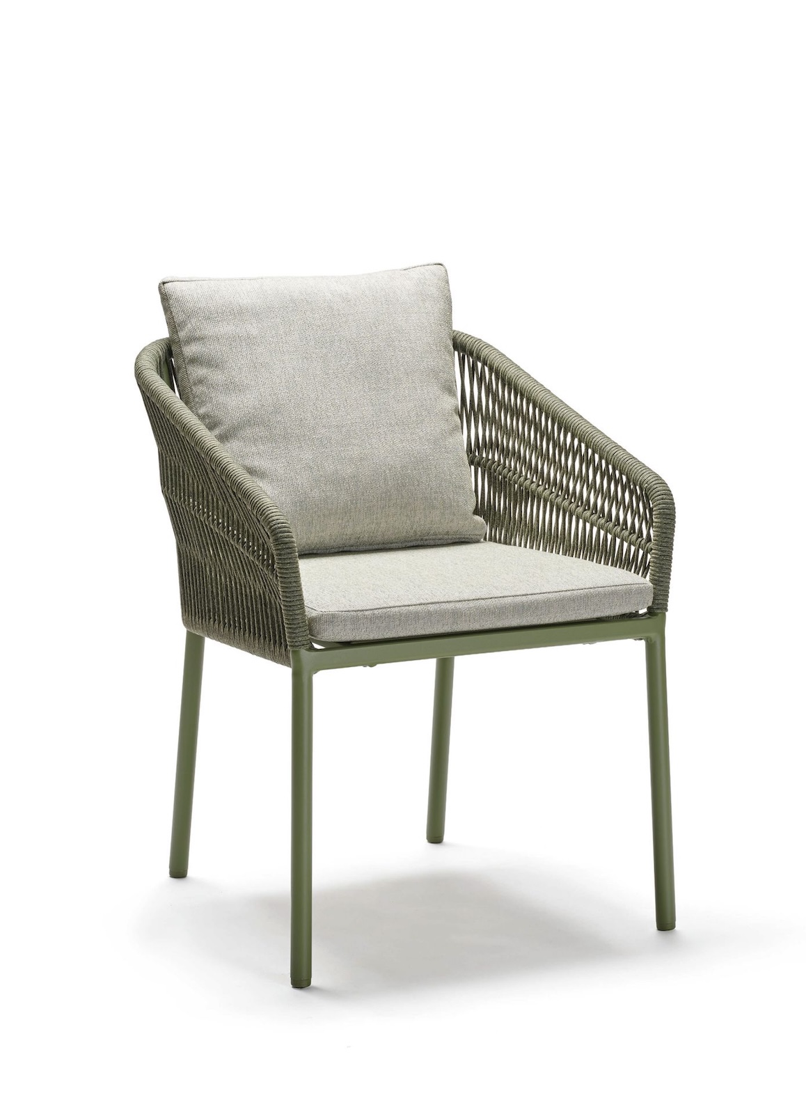 Stern Jella Stapelsessel Gartenstuhl Stapelstuhl Gartensessel mit Kissen olive