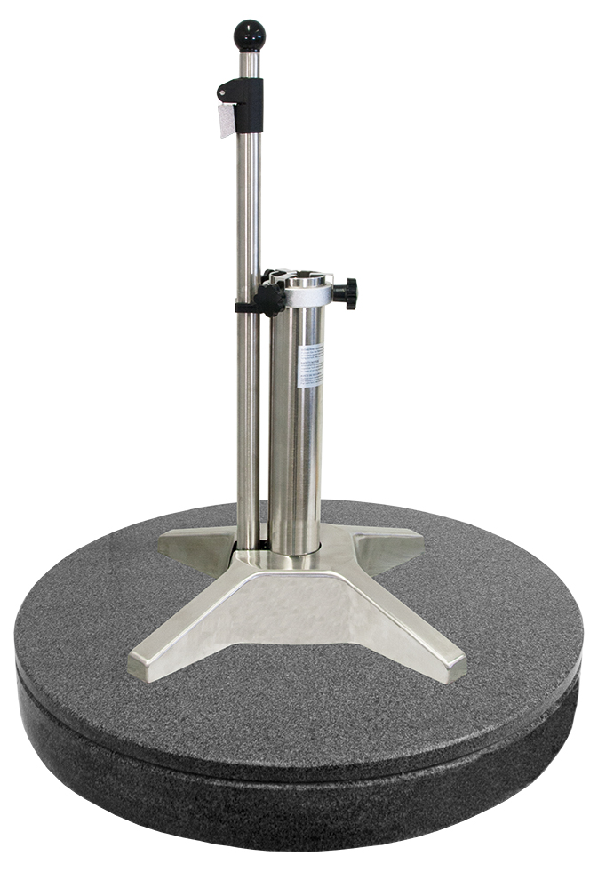 Liro Schirmständer Midi 70 SE mit flexibler Klemmung Granit Ø 64 dunkelgrau G70SE-64-06