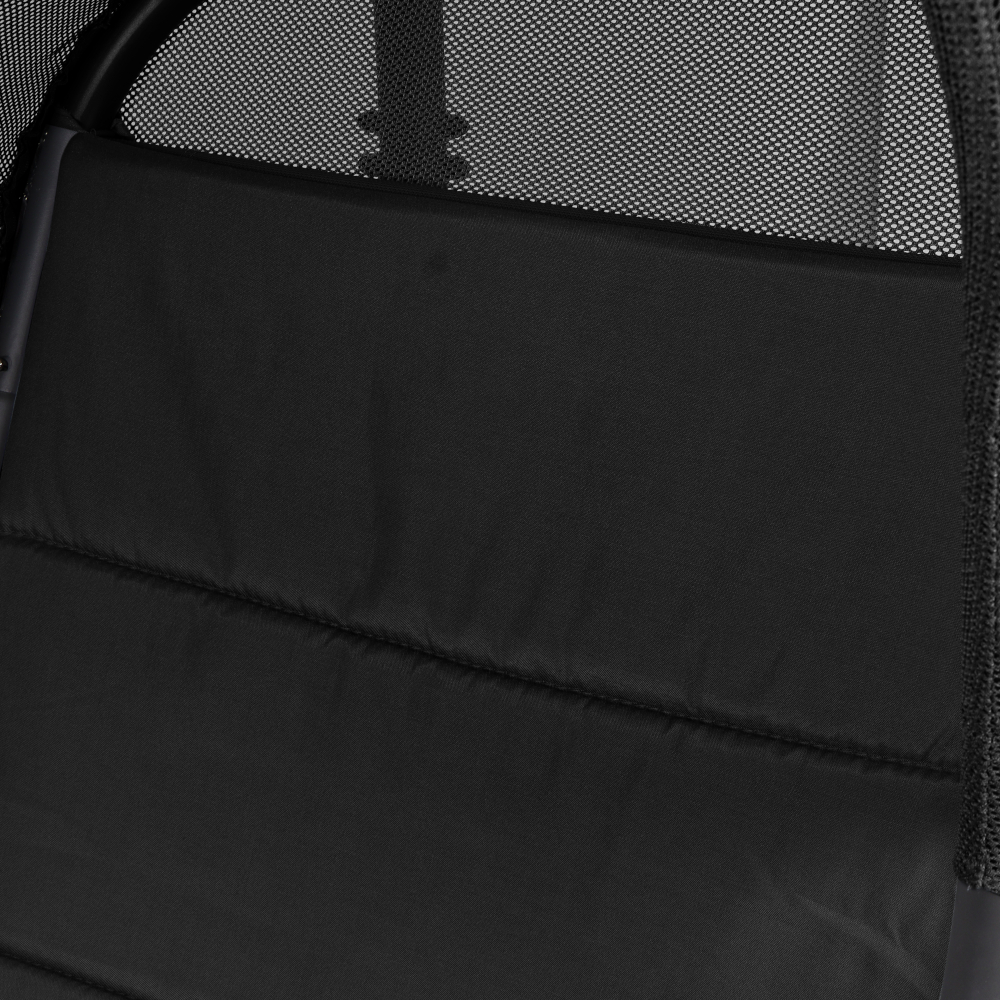 Siena Garden Hängesessel LAGOMA black Hängekorb mit Kissenauflage