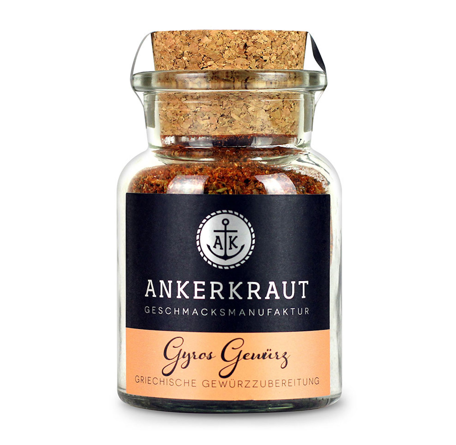 Ankerkraut Gyros Gewürz Korkenglas 80 g griechische Gewürzzubereitung