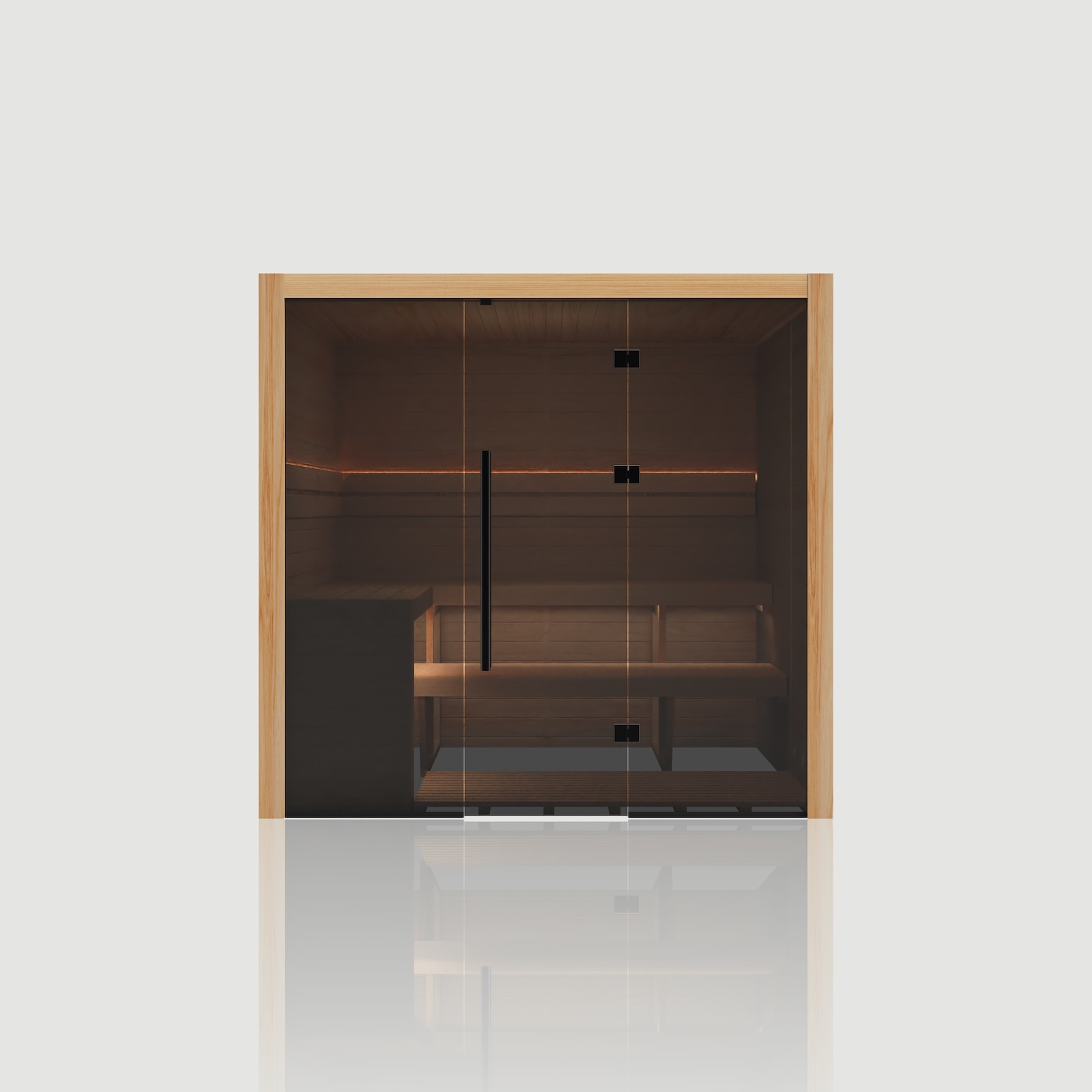 Hekla Traditional 210 Scandi Sauna für 3-4 Personen Saunakabine 210x160x210 cm