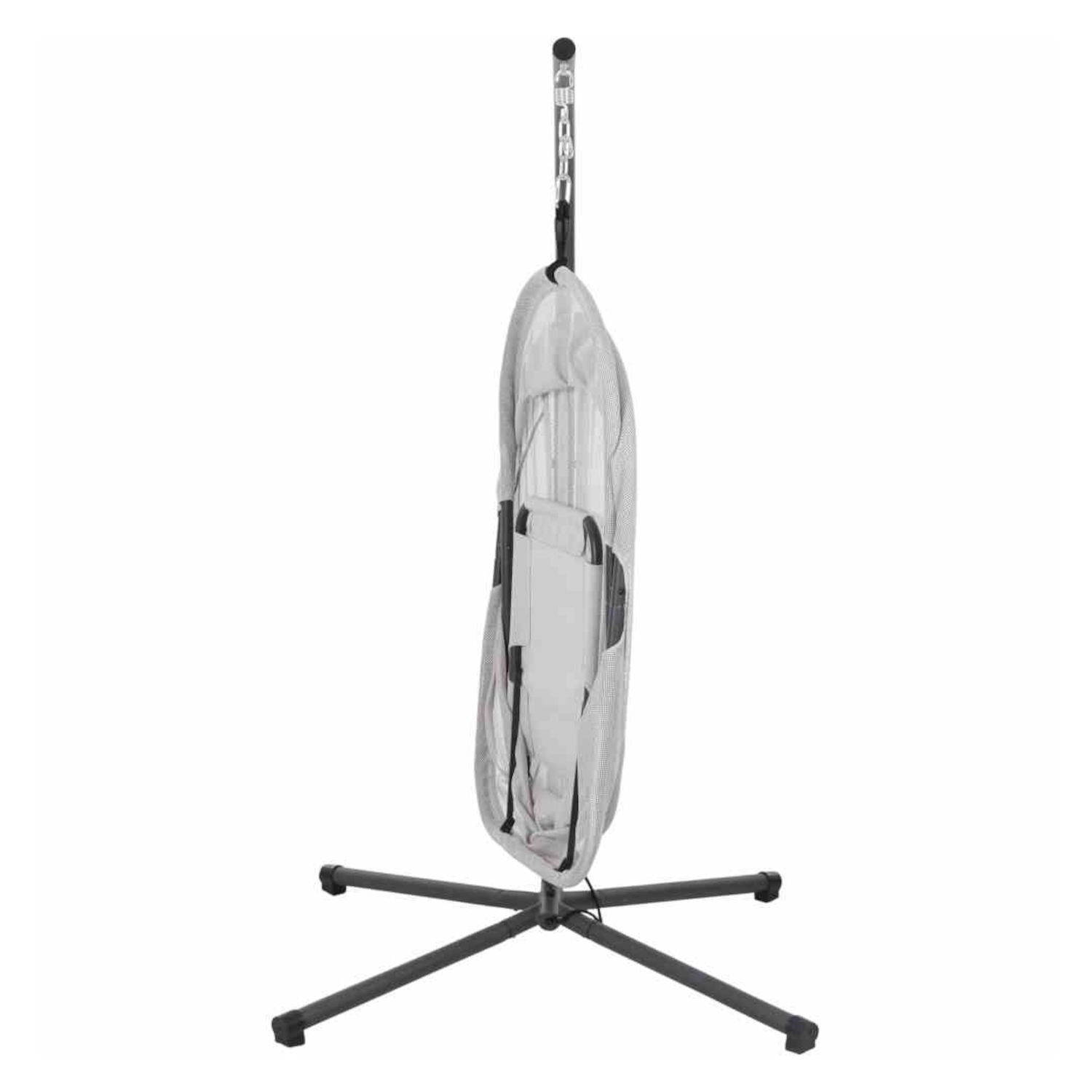 Siena Garden Hängesessel YOBAYA anthrazit/easy grey Hängekorb mit Kissen
