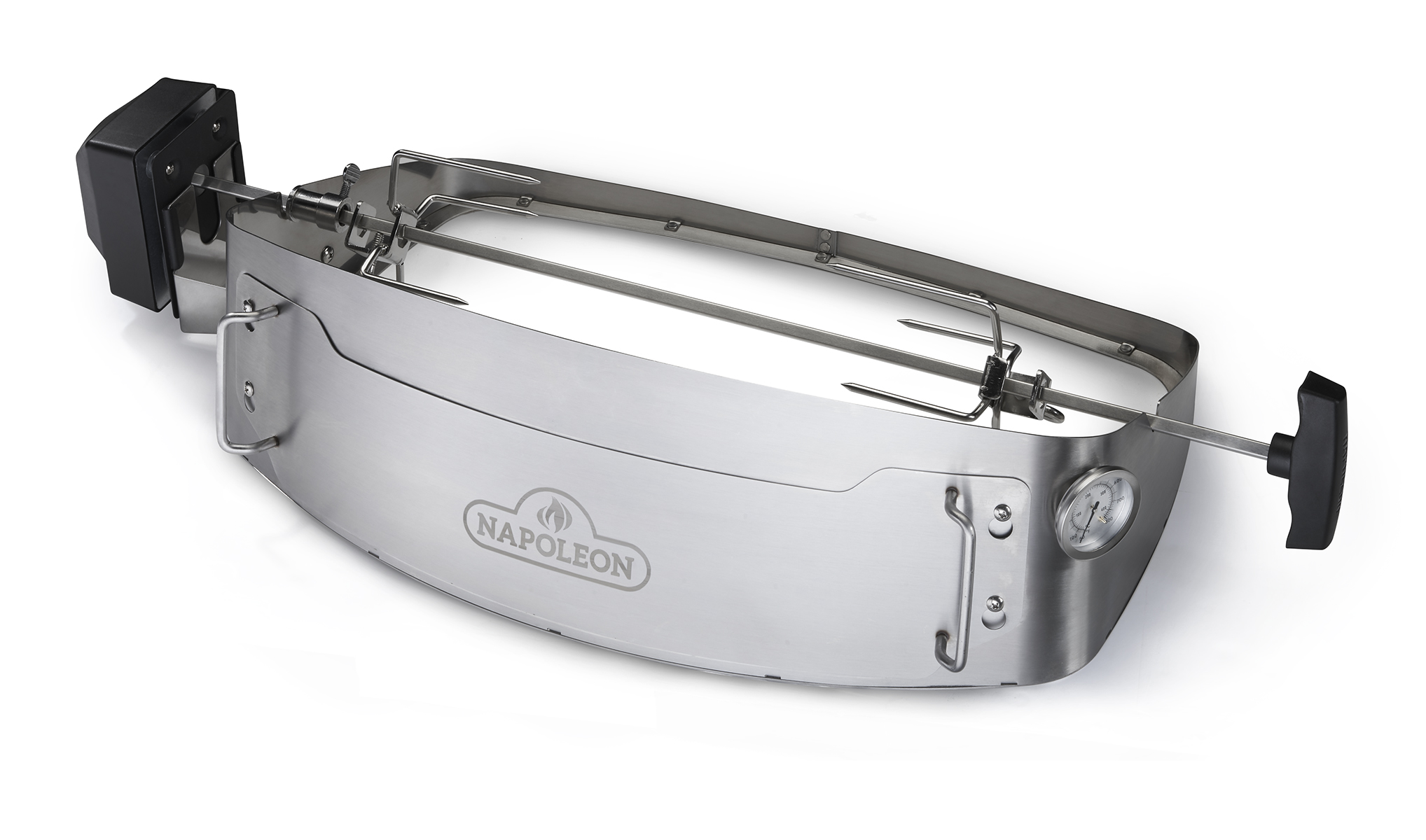 Napoleon Drehspieß-Set Rotisserie Heavy Duty mit Pizza-Ofen Einsatz für TravelQ 69282