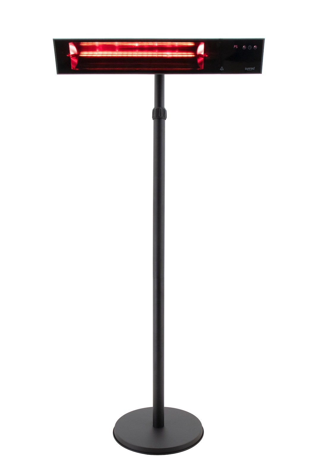 SUNRED® Smart Heater Proglax Gastro Standing Black 2000 W Heizstrahler stehend