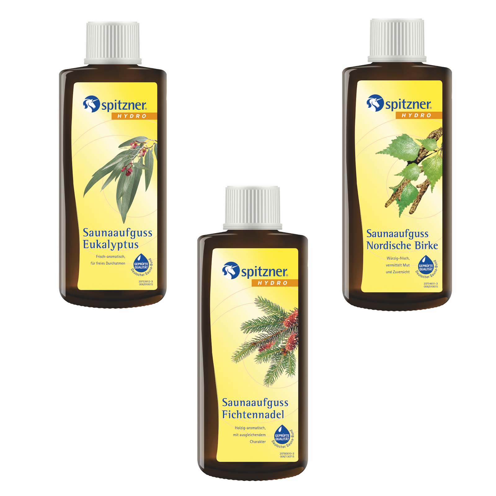 Spitzner Vorteilspack 3er Eukalyptus Fichtennadel Nordische Birke je 190 ml