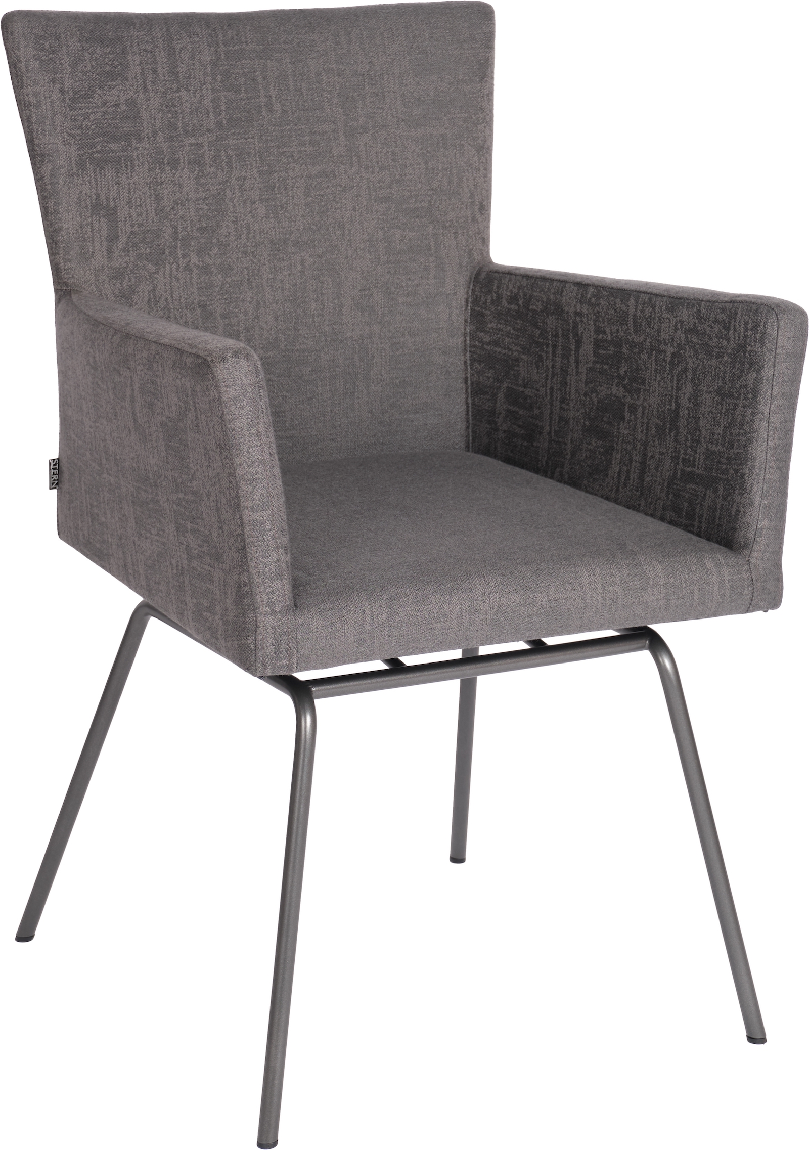 Stern Dining-Sessel Artus VIP Gestell Edelstahl anthrazit, Outdoorstoff dunkelgrau/schiefergrau