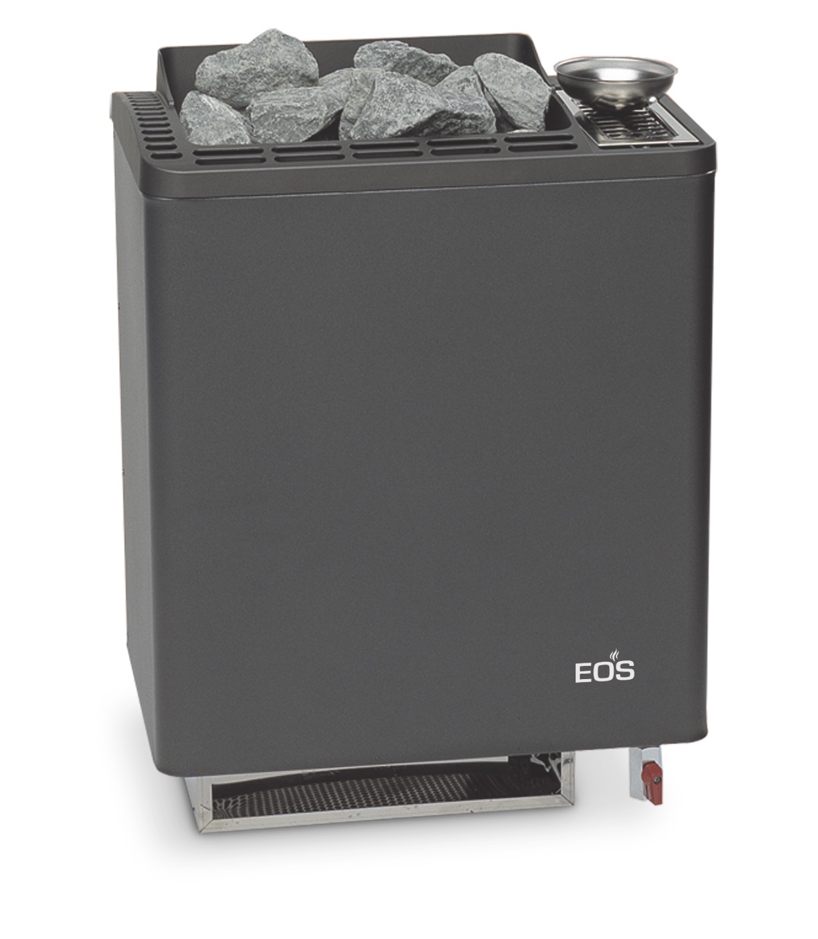 Eos Bi O Tec W 9 kW Saunaofen mit Verdampfer Verdampferofen Wandofen Anthrazit