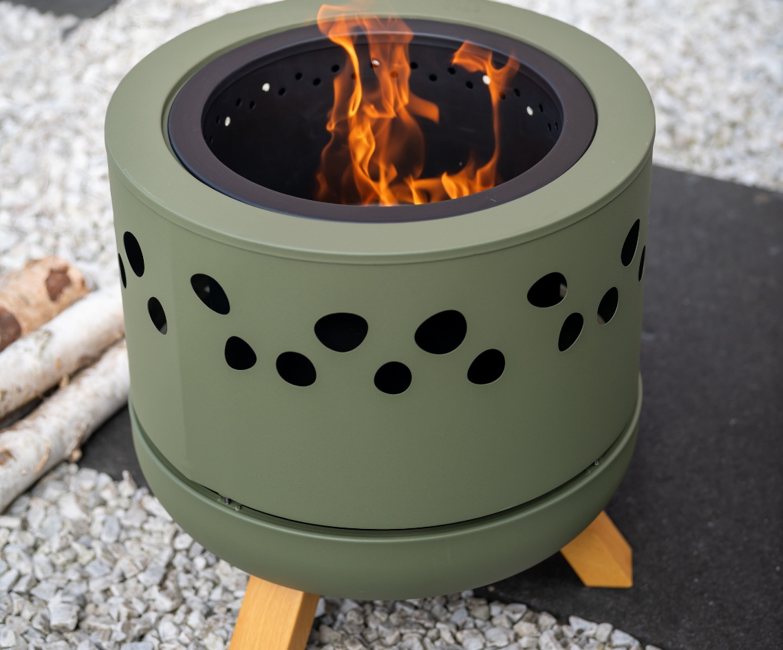 REDFIRE® Pellet Firepit Dudly L Feuerschale Forest Green Feuerkorb Ø 53 cm 210880