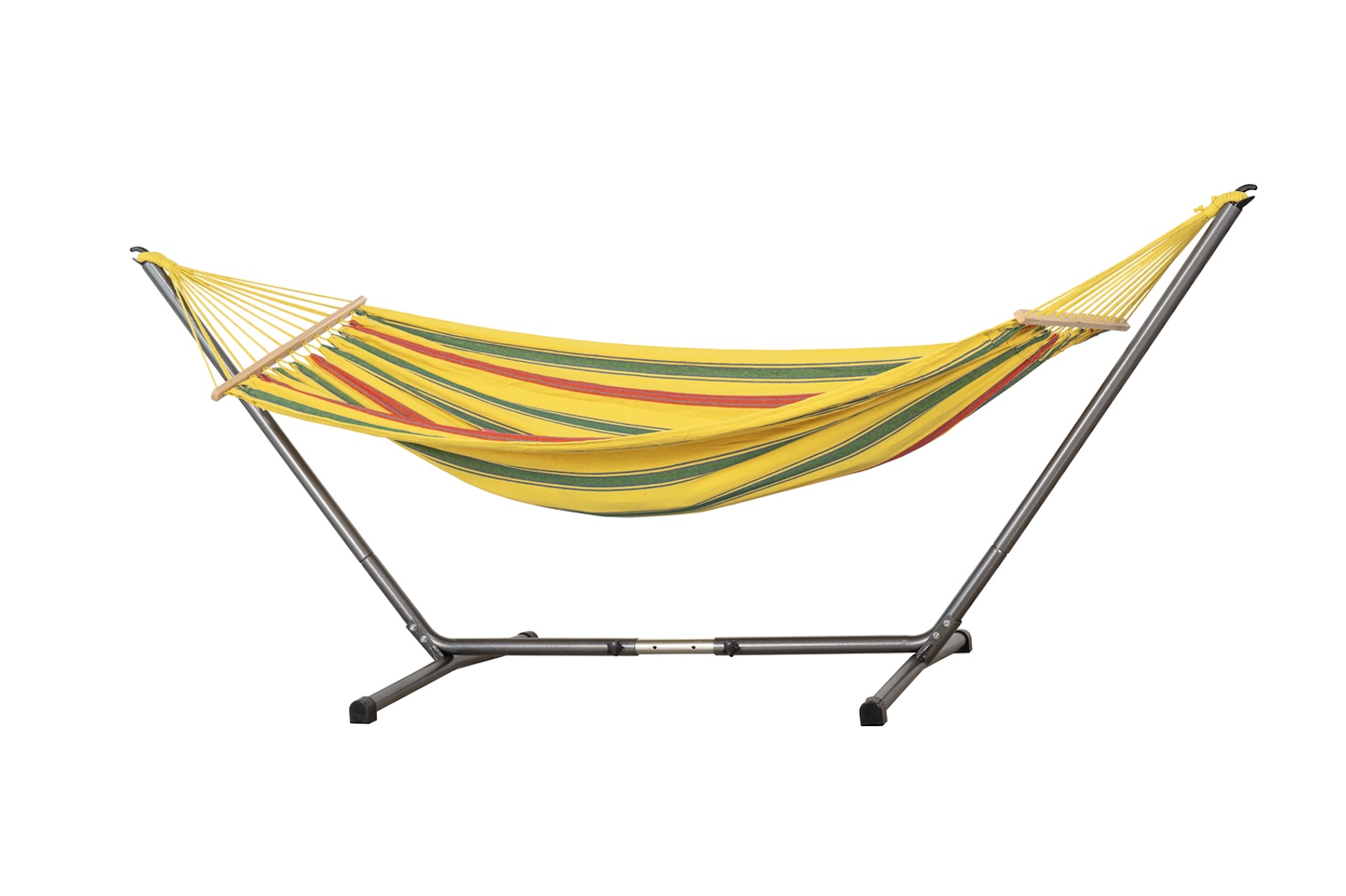 Amazonas Jet Set Hängematte inkl. Gestell wetterfest UV-beständig gelb/grün/rot