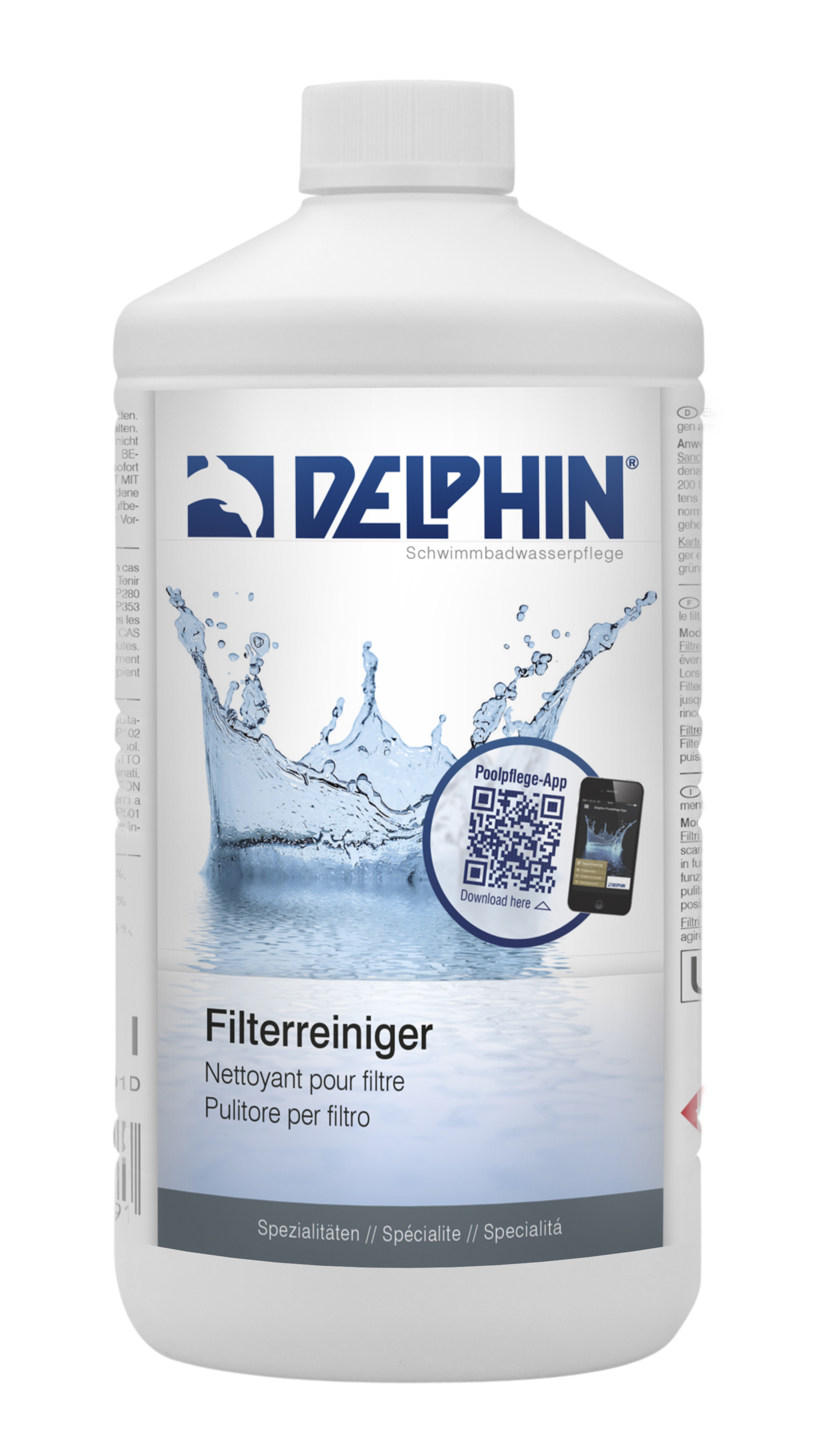 Delphin Filterreiniger 1 Liter Filter Cleaner Filteranlagenreiniger 1093001D01
