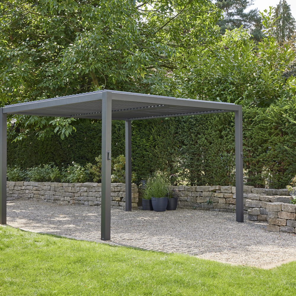 Siena Garden Pergola SCHATTENMANUFAKTUR® VIVERA, 320 x 320 x 225 cm anthrazit P11805