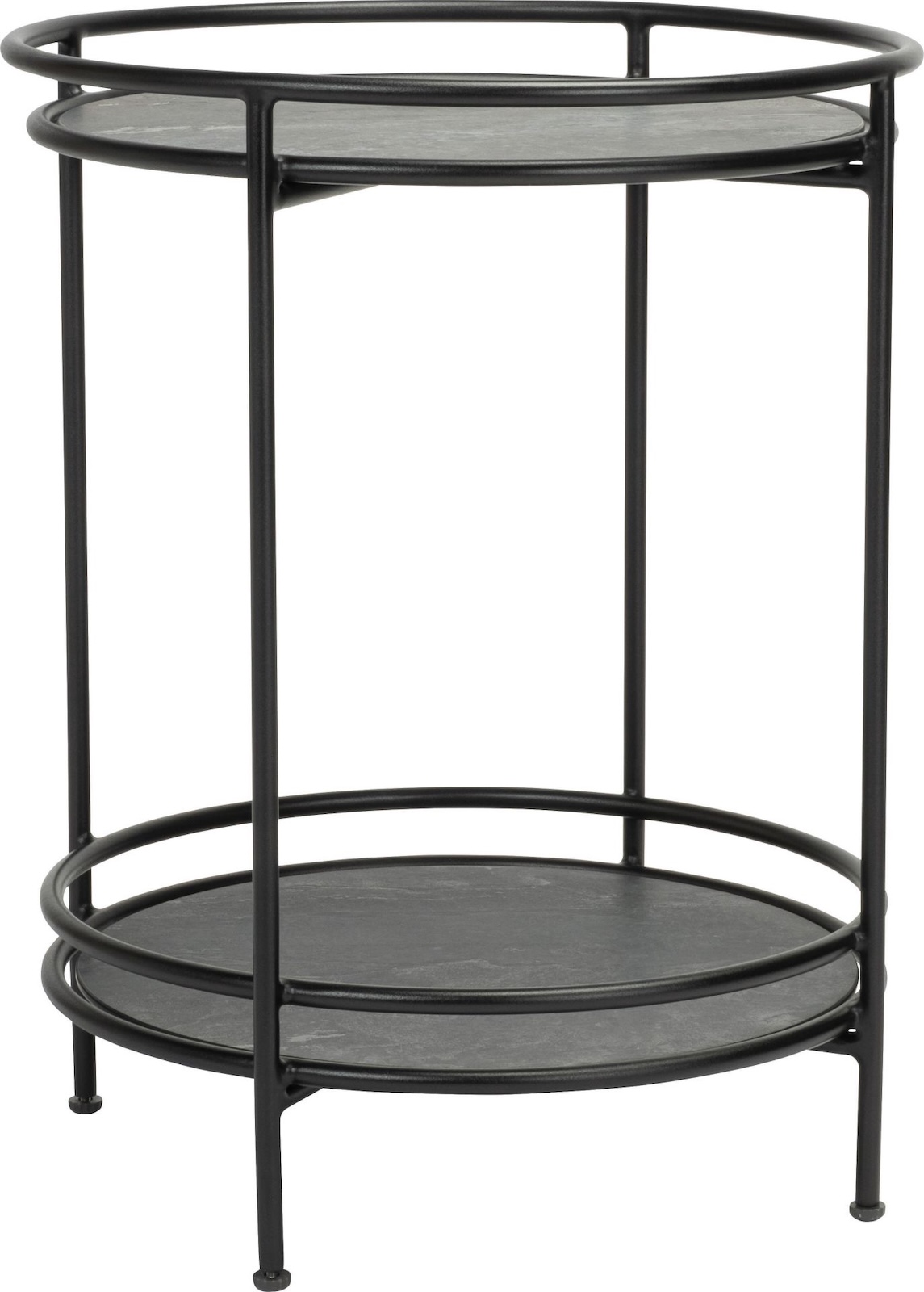 Stern Charles Beistelltisch Balkontisch Terrassentisch Lounge-Tisch schwarz matt