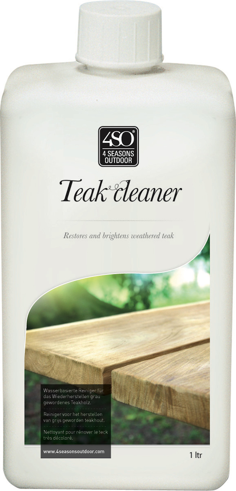 4Seasons Teak Reiniger Teak Hartholzreiniger Reinigungsmittel auf Wasserbasis